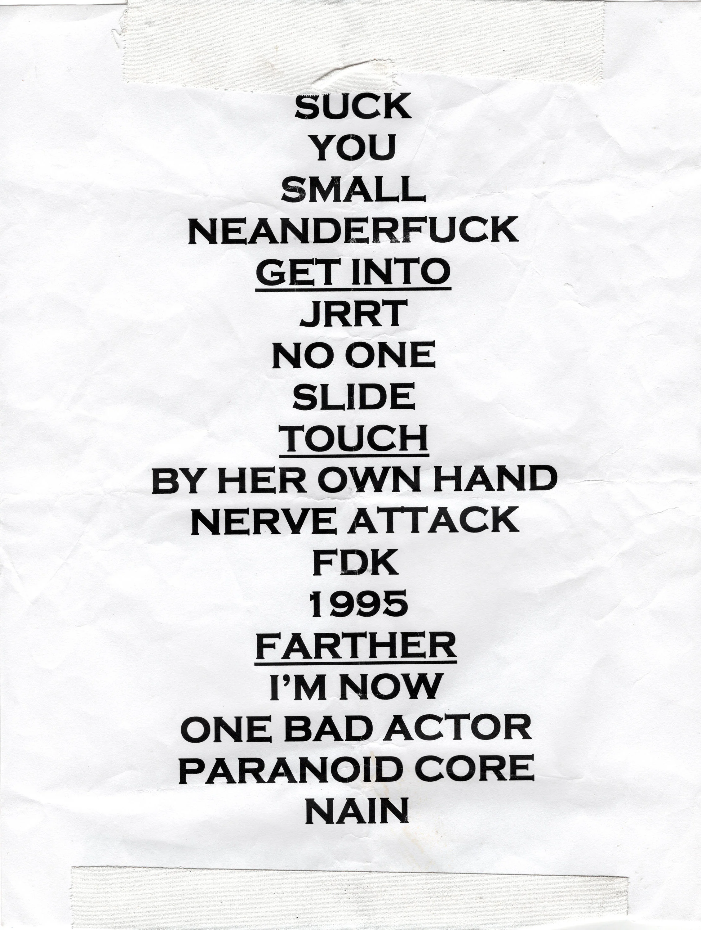 Mudhoney 2018-08-11 setlist.jpg