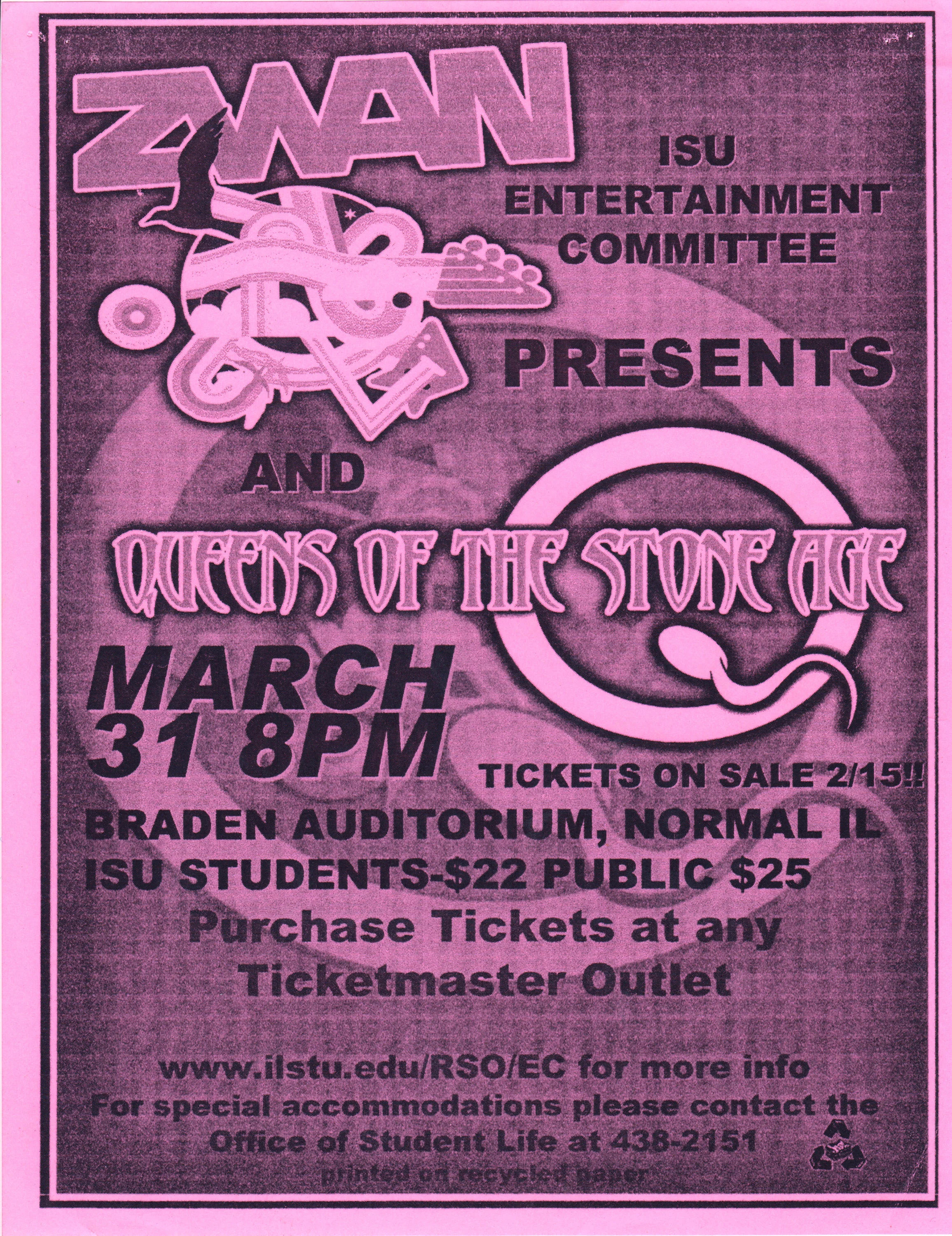 Zwan-QOTSA Flier 2003-03-31.jpg