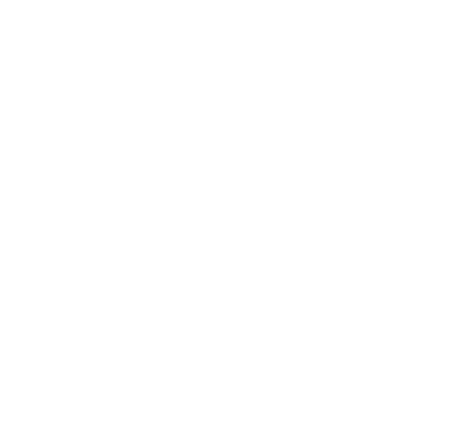 Simple white outline drawing of a four-petaled flower on a black background.