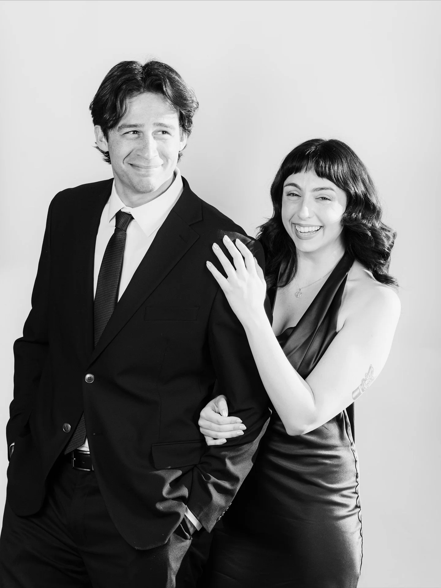 We get the posed shots, the fun shots, and everything in between. Our on-site professional photographer poses and directs your guests with real life prompts to bring out the best of their individual personalities. These aren't small photos hung up by