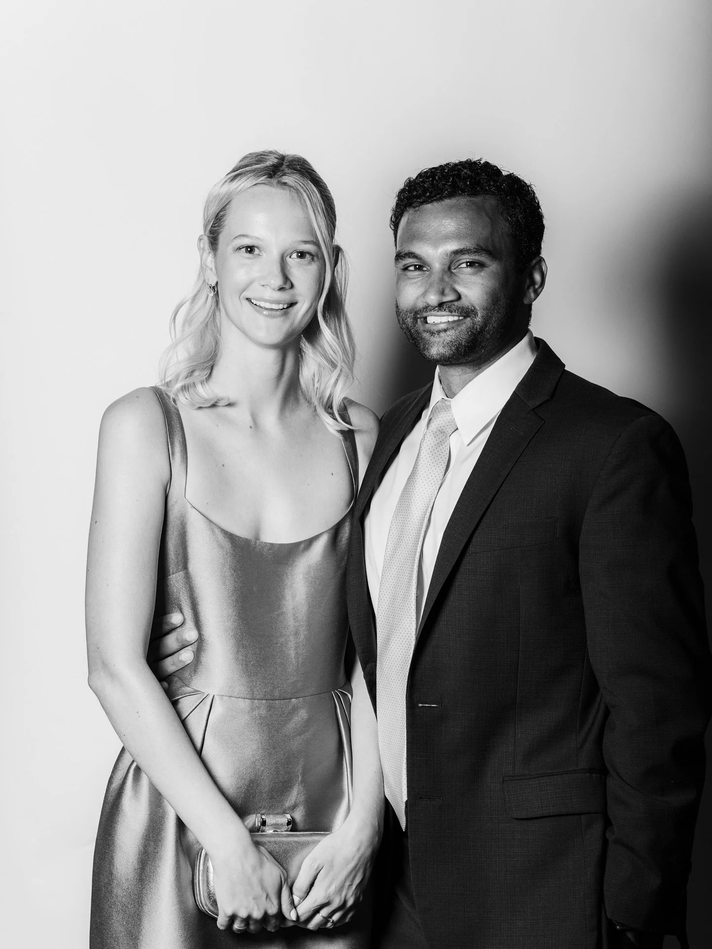 Celebrating Allie &amp; Seth's day with a white backdrop &mdash; clean. modern. timeless. never tacky.