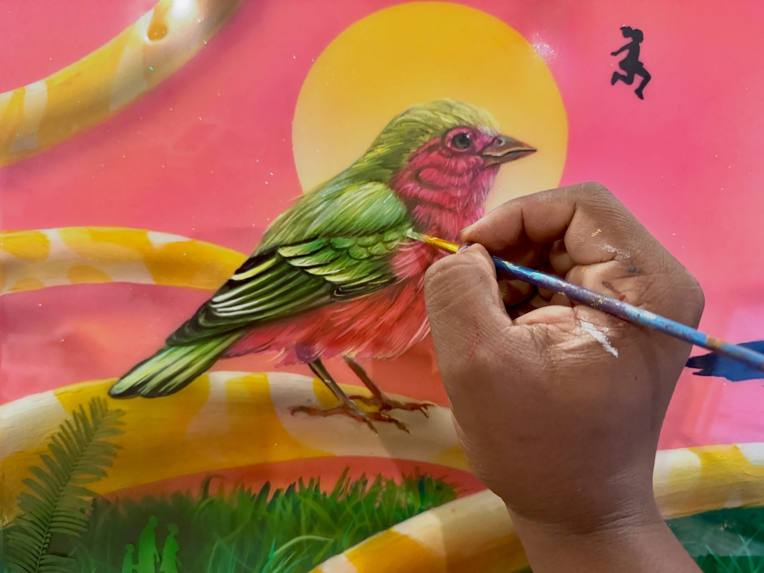 💪🏾💖Art History In The Making.&trade;️ 🦅 Birds Of The Sky&mdash;&mdash;&mdash;&mdash;Matthew 6:26 #birds #painting