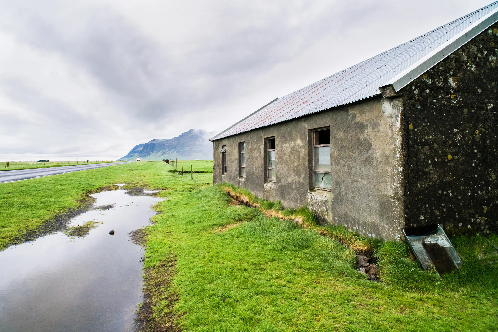 I wrote recently about looking for what’s less obvious. This home isn’t a landmark or an attraction, or anything you’ll find in a travel guide to Iceland. It’s just what was across the way when my good friend Rebecca Missel and I stayed at an AirBnB near the country’s southern coast, just off the Ring Road. I like what my buyer liked — how the home, the road, the puddle and the clouds all lead to the mountain in the distance. It feels like there’s a journey ahead.