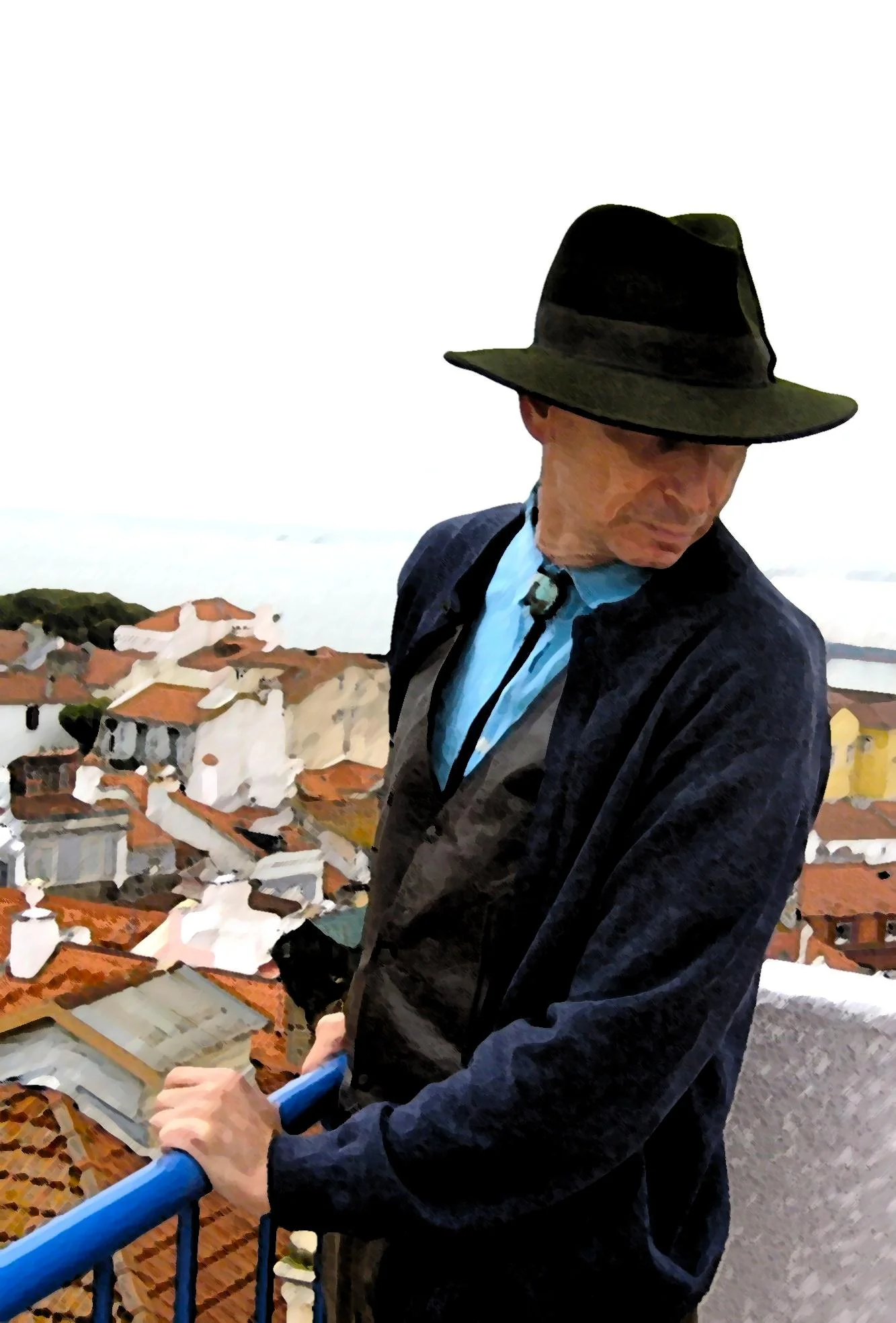 Photo in Lisbon used on the British cover of The Night Watchman