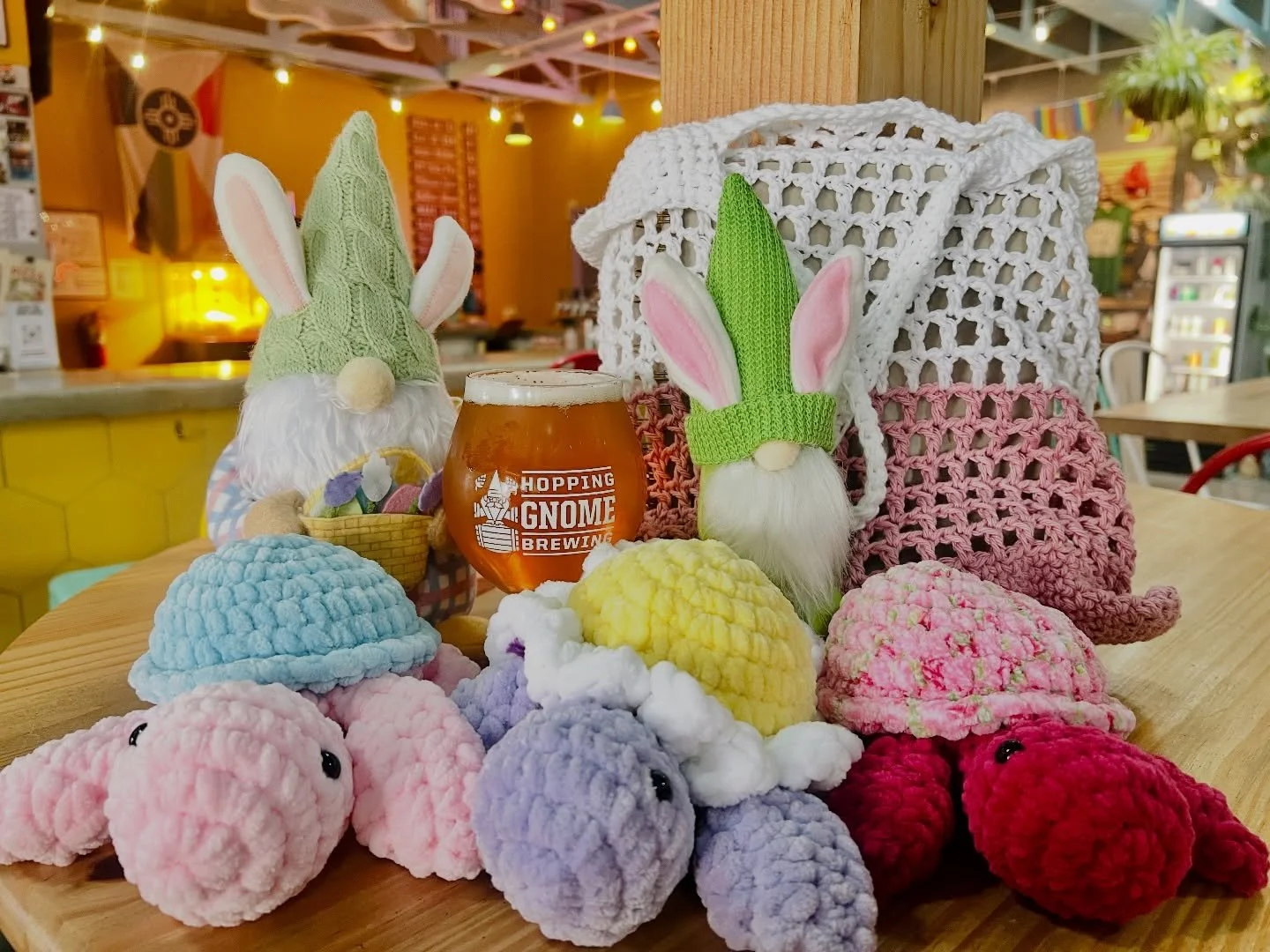 Tonight&rsquo;s the night! 🍺
Join us at Hopping Gnome Brewing as we kick off our First Friday Pop Up Market Series with our &ldquo;Sweet Spring Market&rdquo;! 🌷🎨🧁

Friday, April 3rd
TONIGHT! 5&ndash;8 PM 🎪

Featuring adorable handmade turtles an
