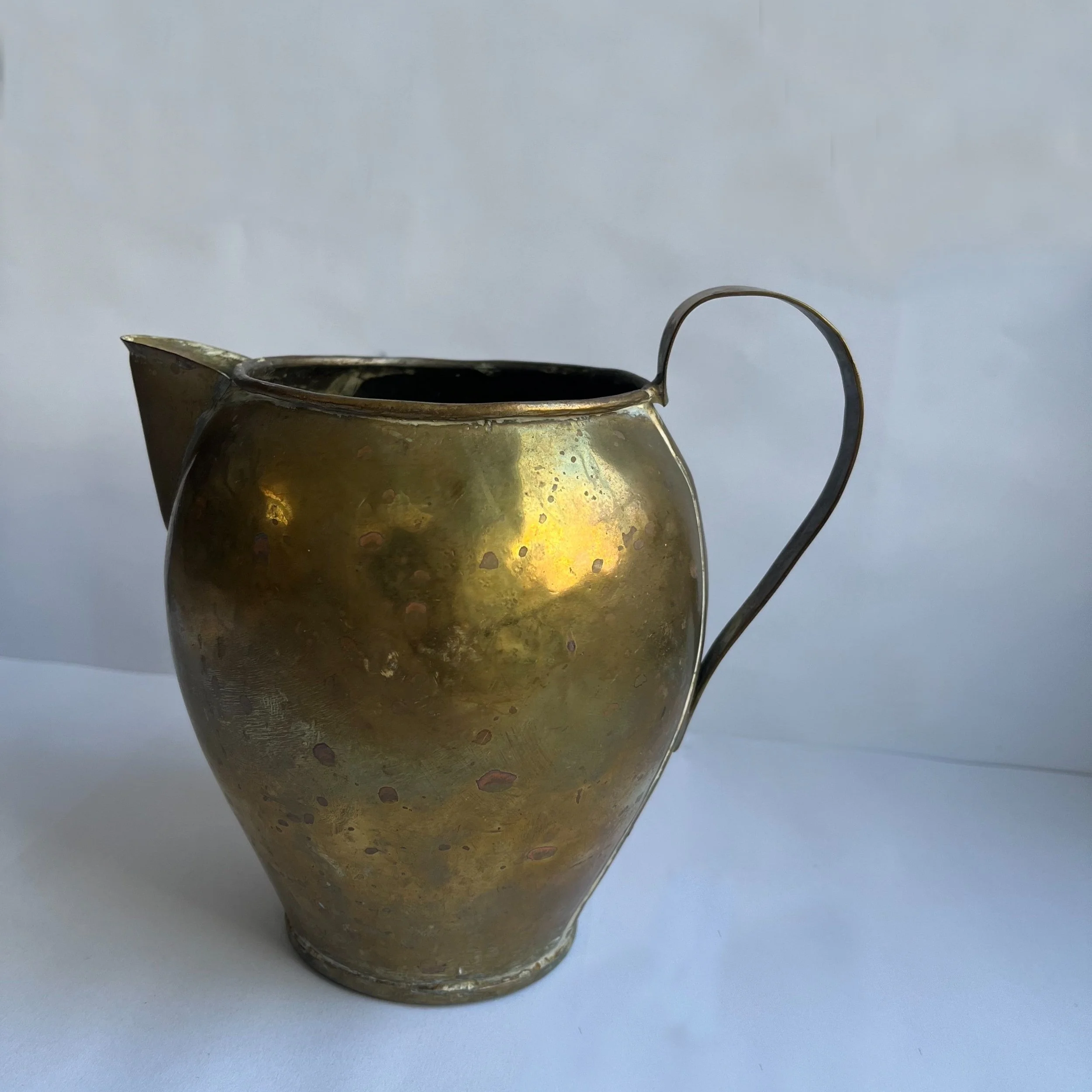 Round Brass Vase — Goldenrod Studios Design