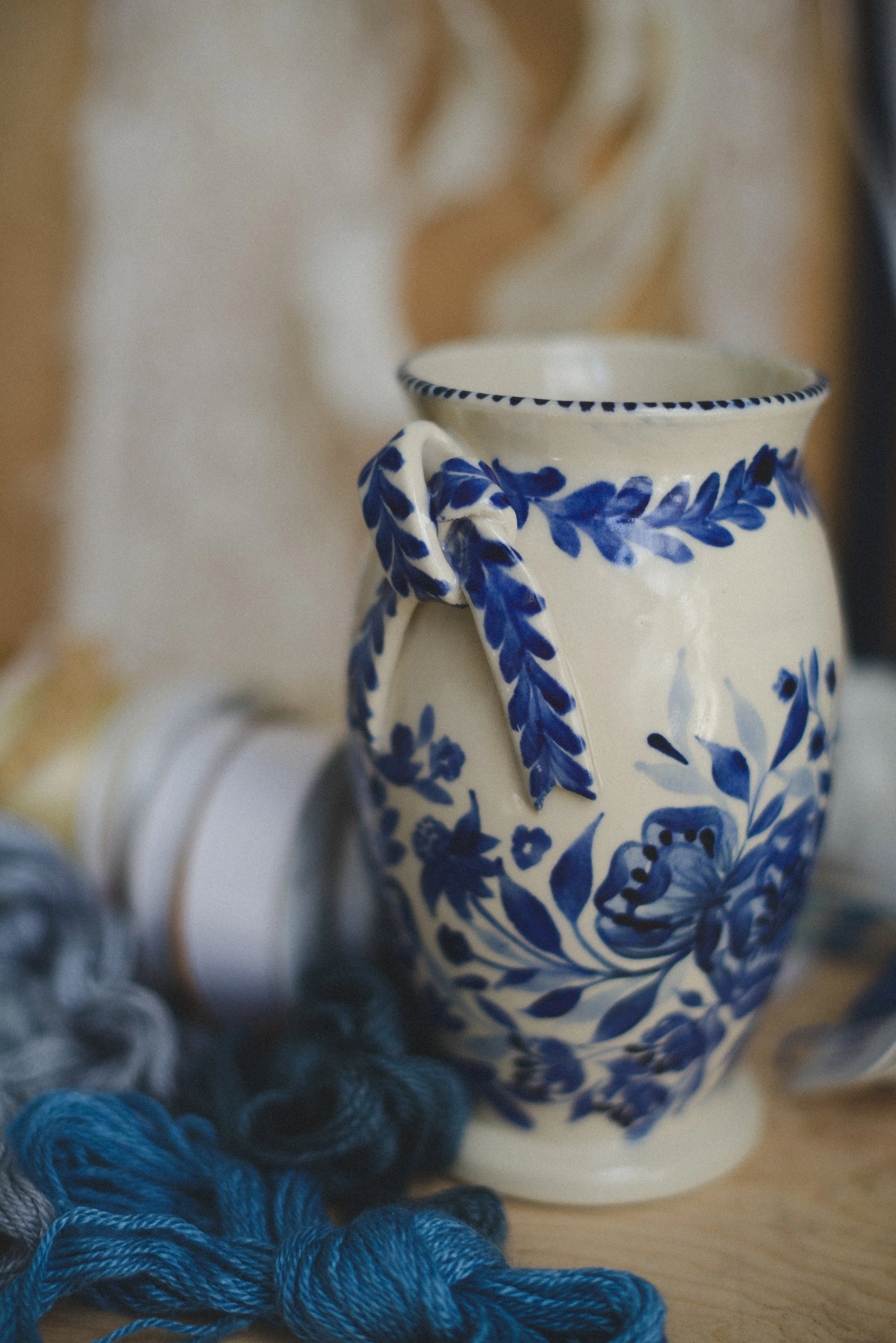 Pre-Order: Les Vignes Ribbon Floral Vase