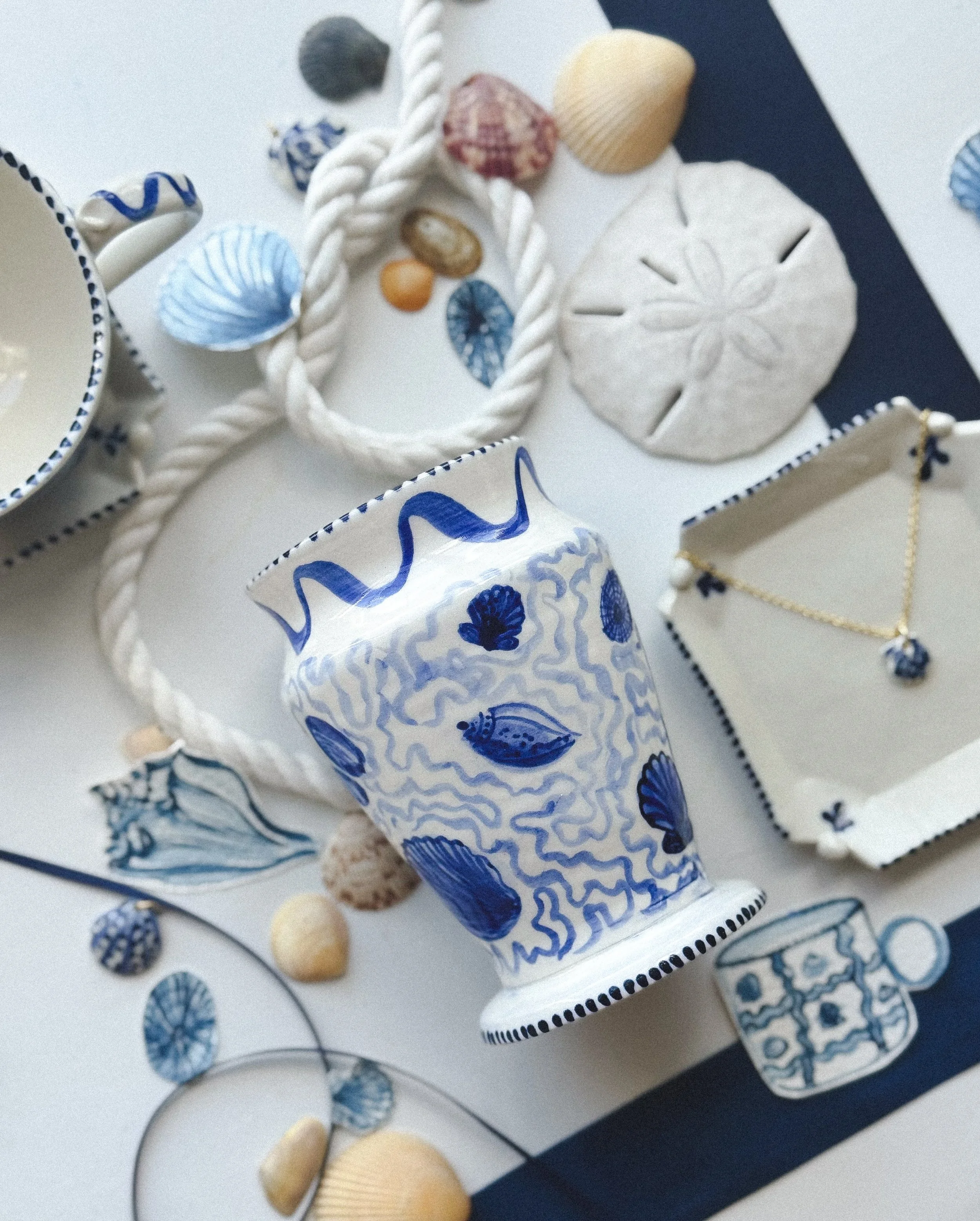 Arrangement of the Tide Vase: one of a kind vase