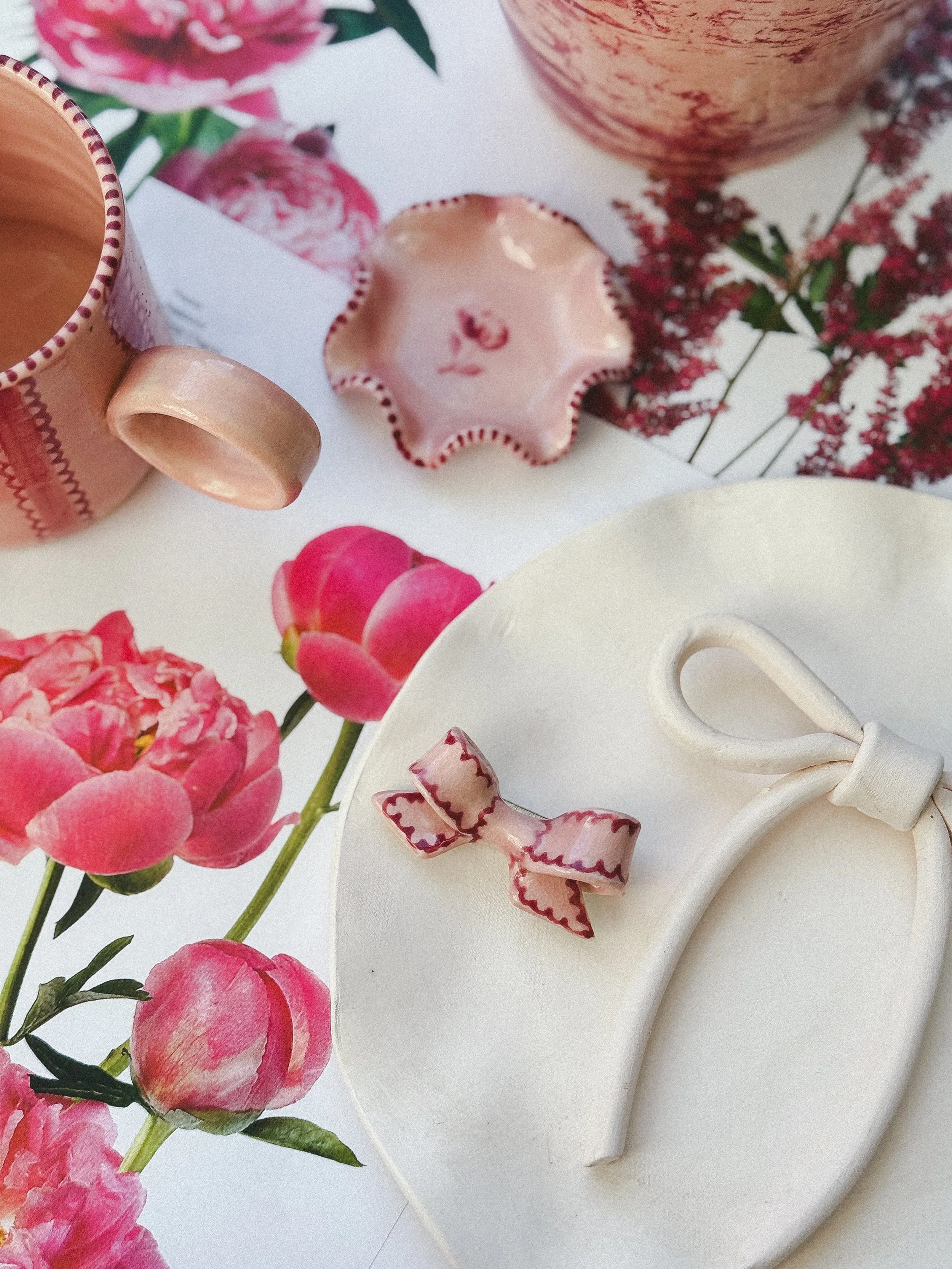 Pre-Order: Camellia Bow Needle minder