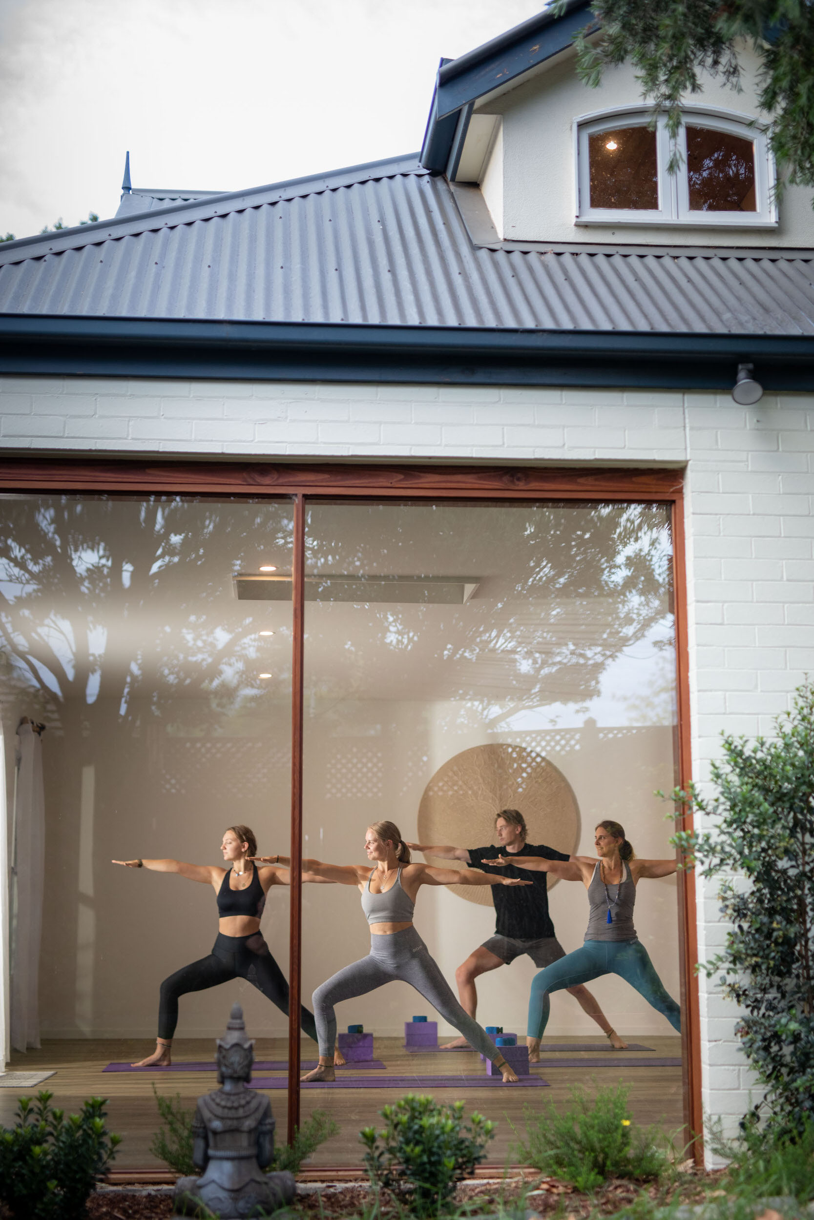 Group yoga classes at InSpirit Urban Retreat