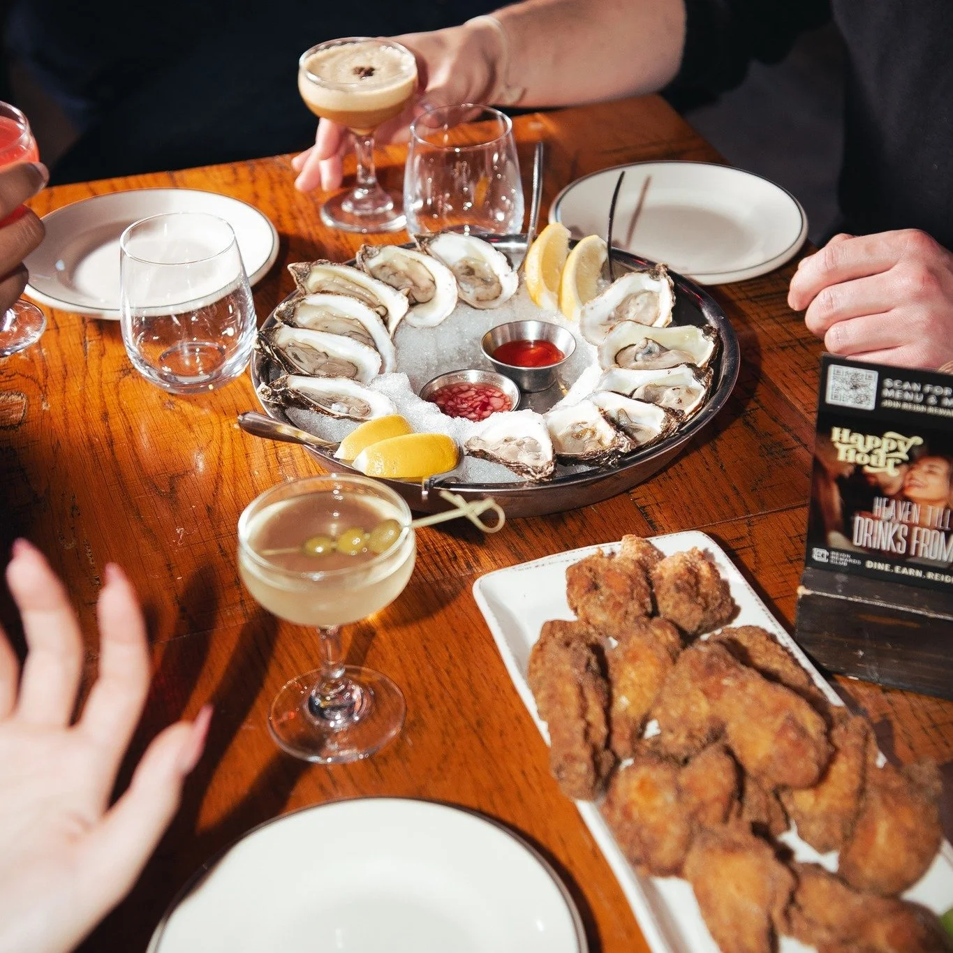 Consider this your sign to stop saying &ldquo;it&rsquo;s just Monday.&rdquo; 🍸

Good drinks, a table full of food, your favourite people and a reason to stay a little longer.

Come for one martini, end up ordering oysters for the table, and suddenly