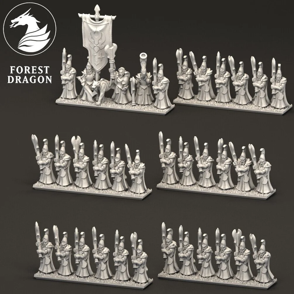 10mm Wargame Miniature Units (Elves)