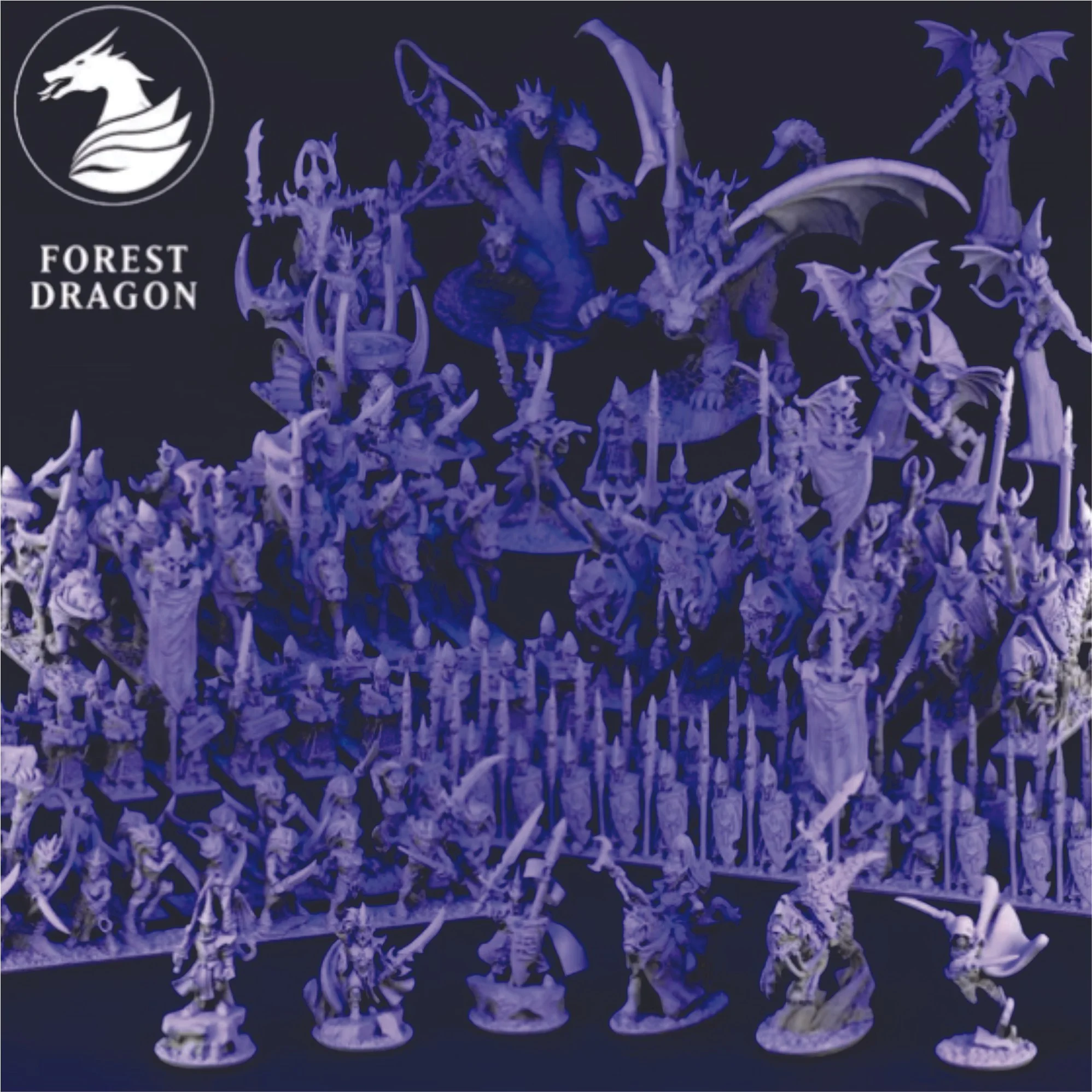 10mm Wargame Miniature Units (Dark Elves)