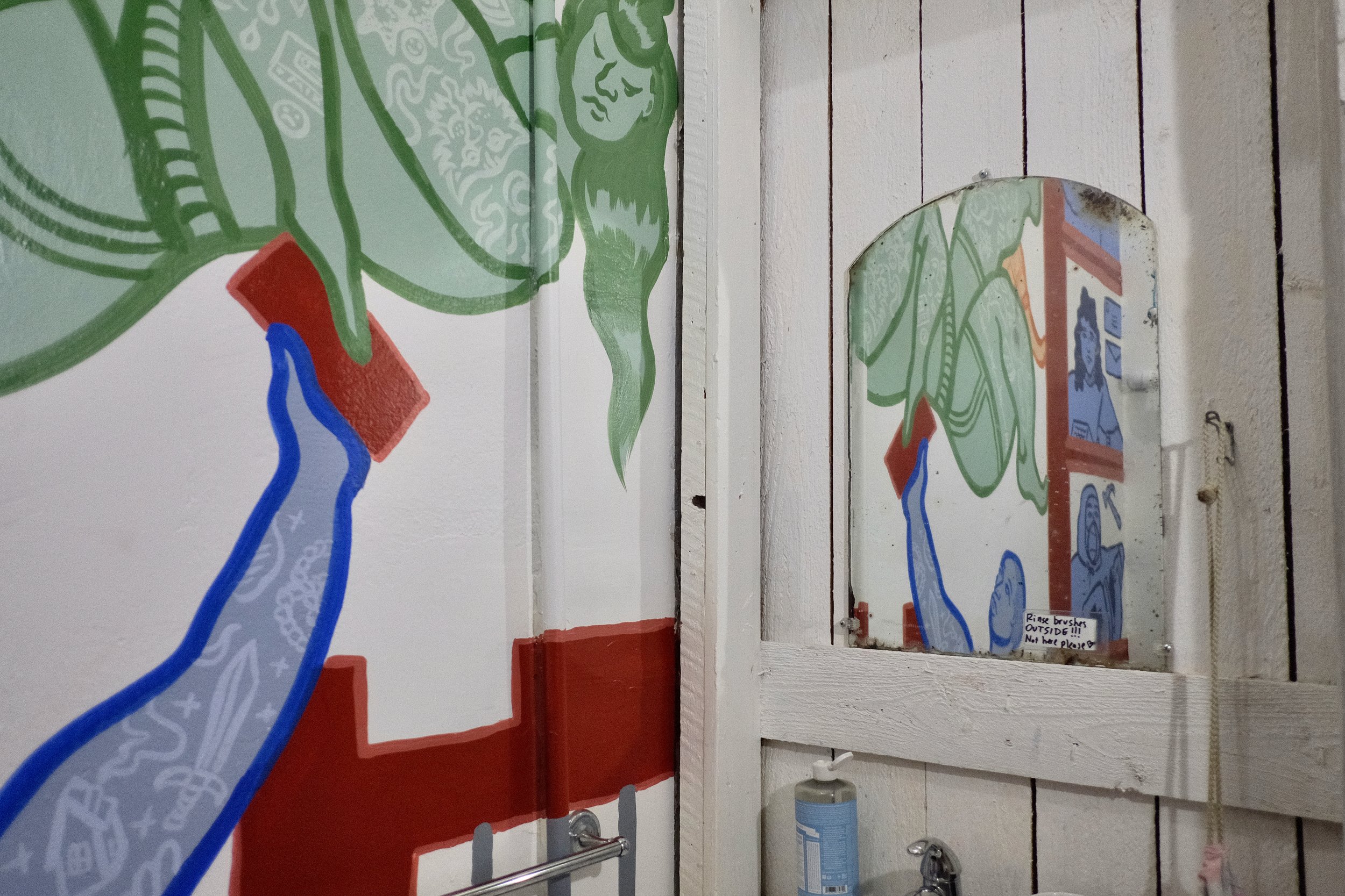 bathroom mural at pipsqueak, 2025