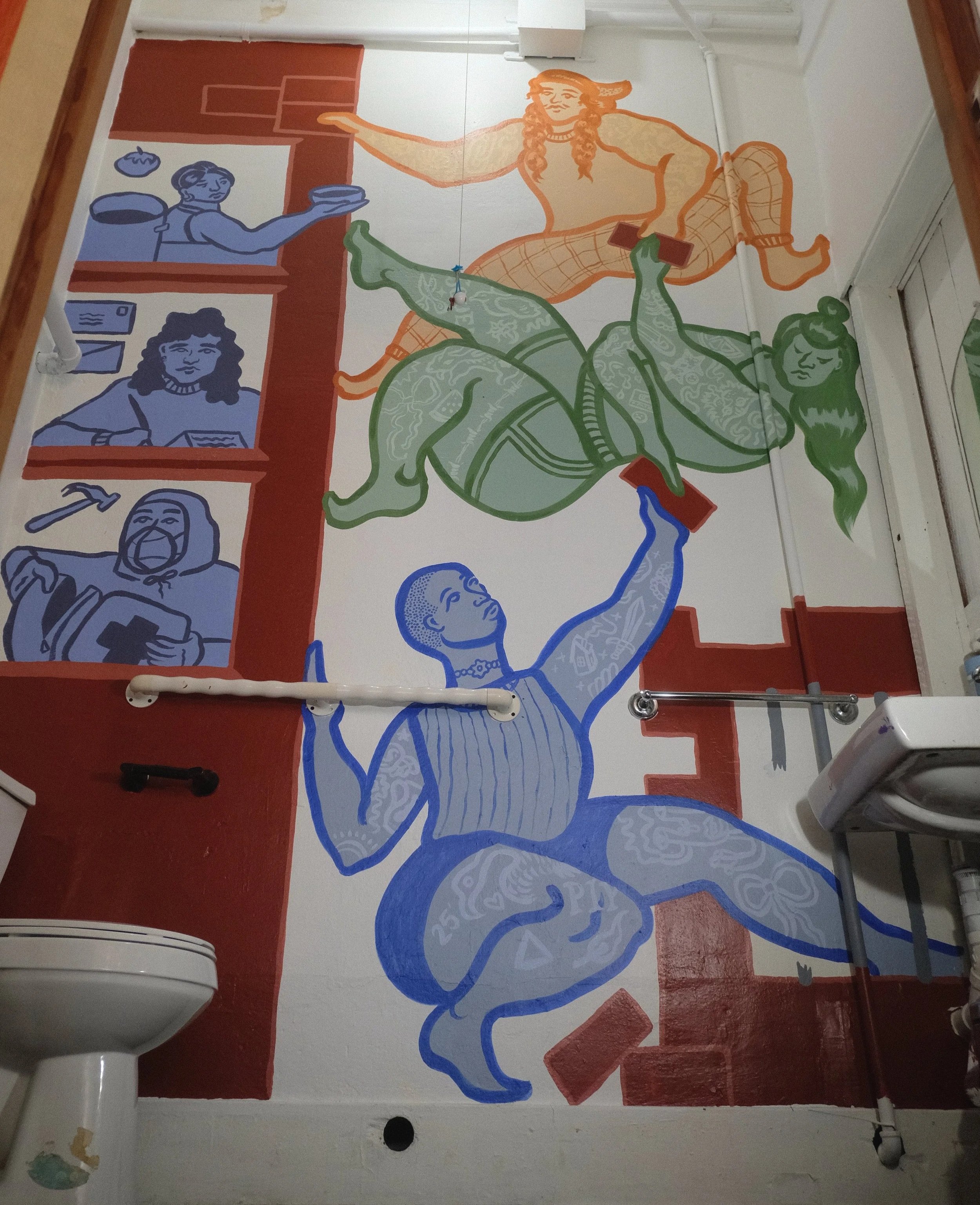 bathroom mural at pipsqueak, 2025