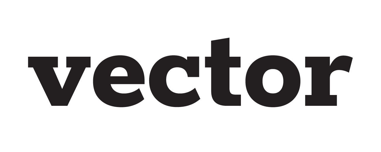 Vector in the base logo font Rokkitt.