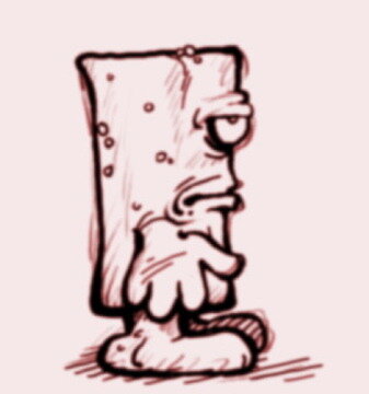 Bernd das Brot ARD-MDR - Skizze Character Design by Georg vW 1999 02.jpg