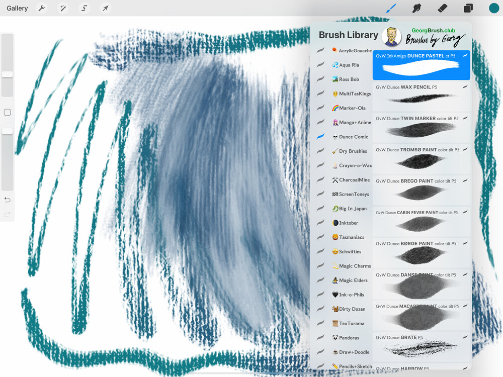 Procreate MegaPack Dual Color Brush Demo