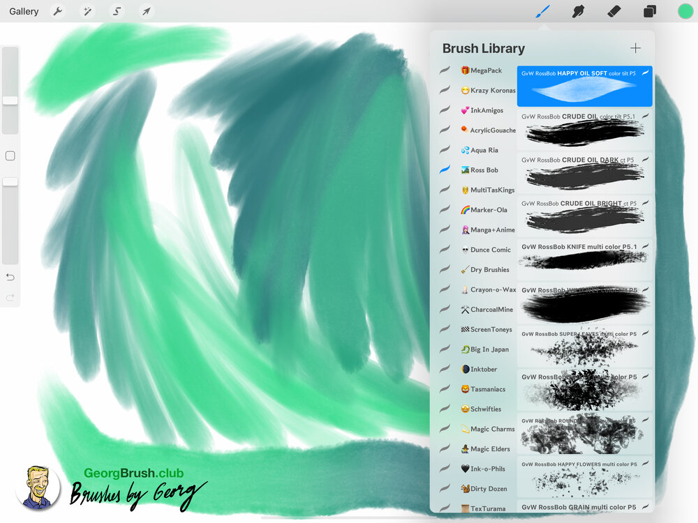 Procreate MegaPack Dual Color Brush Demo