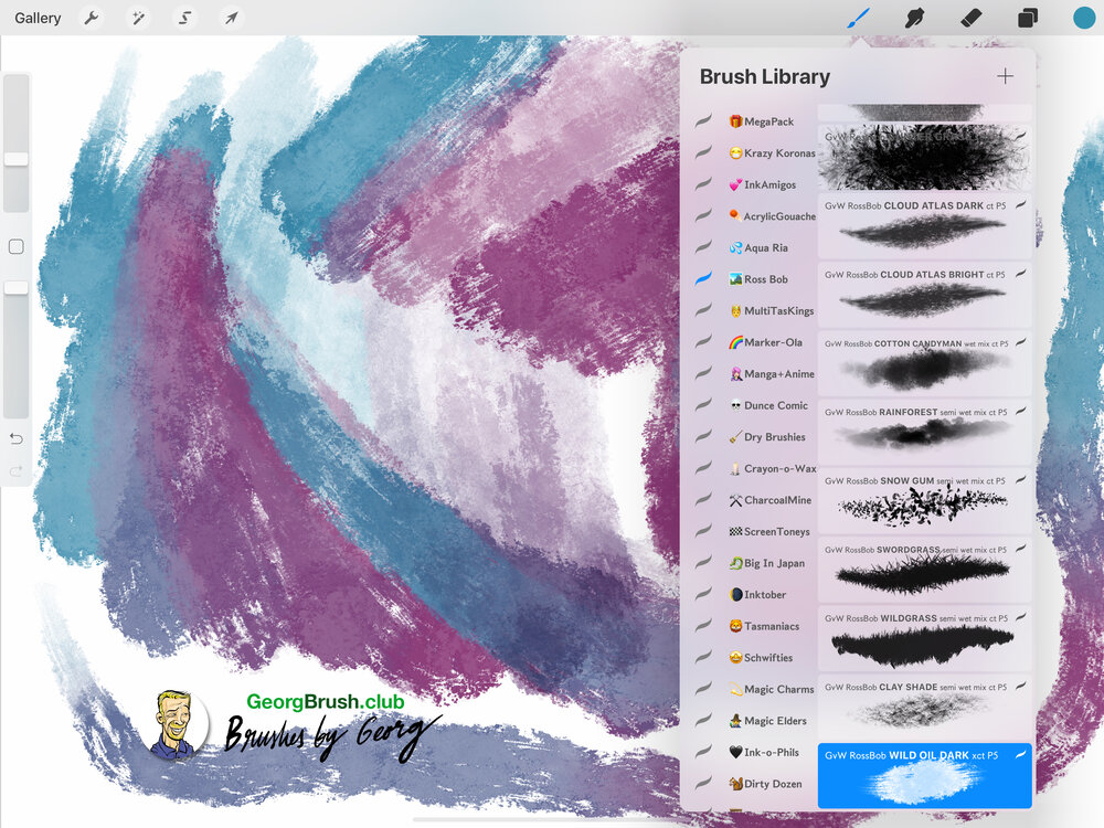Procreate MegaPack Dual Color Brush Demo