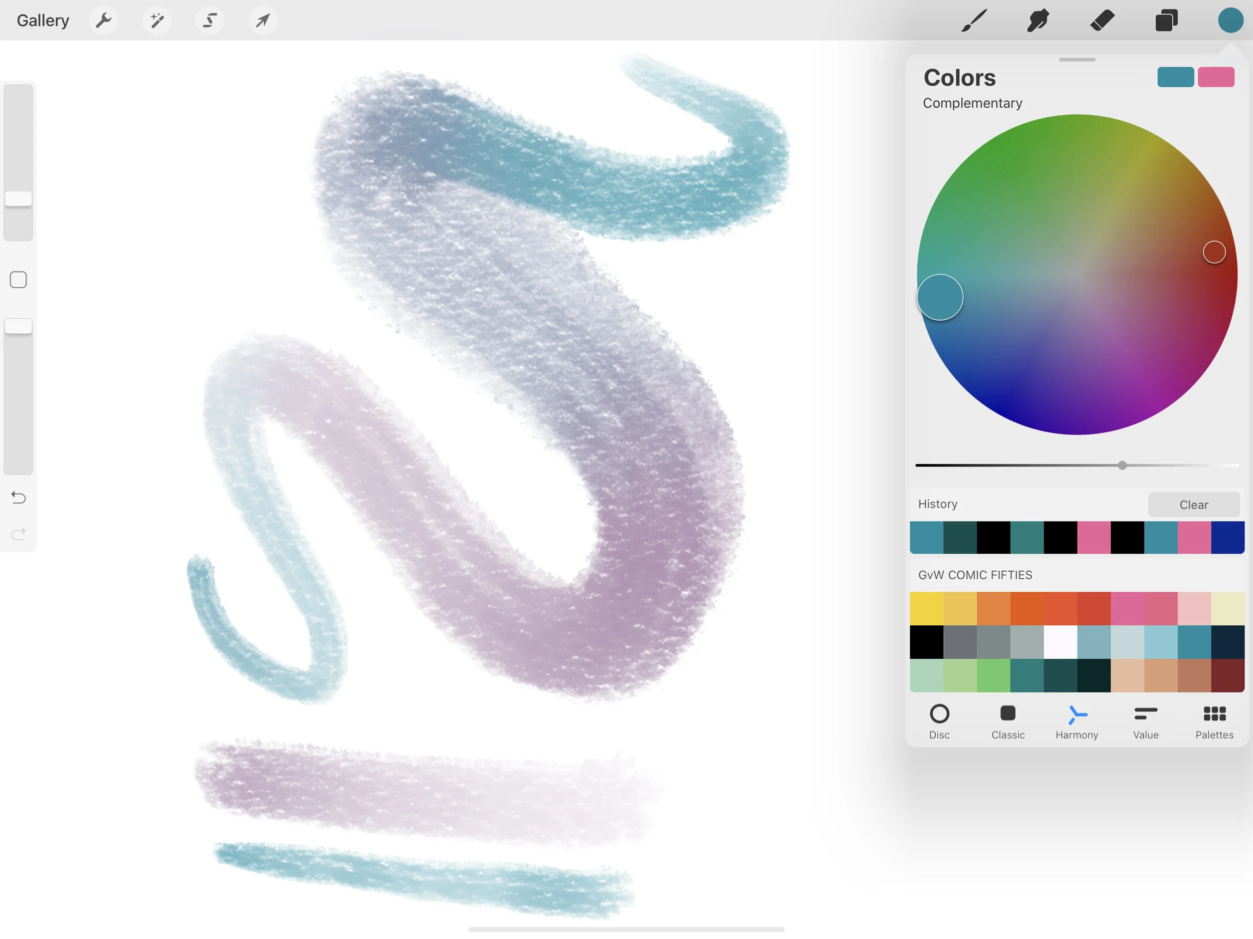 💡How to use #GeorgBrushes 🎨 Dual Color Mix Flow in Procreate 5+ (color tilt feature = "ct" brush name suffix)