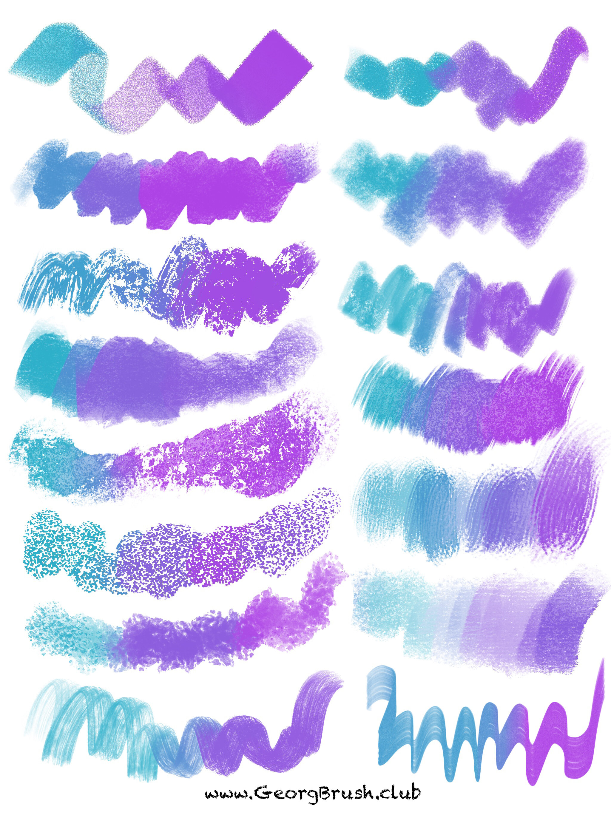 Beautiful new dual color marker brushes (CONCEPT ART Pro .brushset, MegaPack XXL version 22.0)