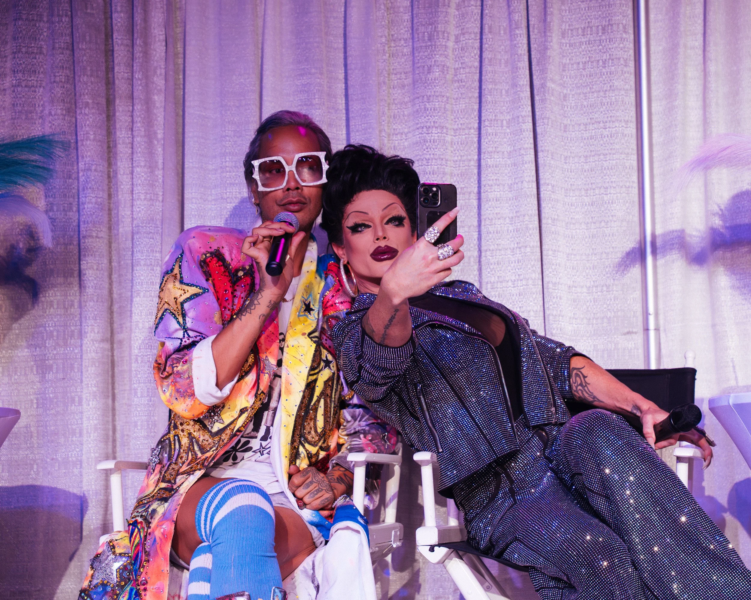 Legendary Panelists Raja and Morgan McMichaels | Photo by Bohenne Arreaux