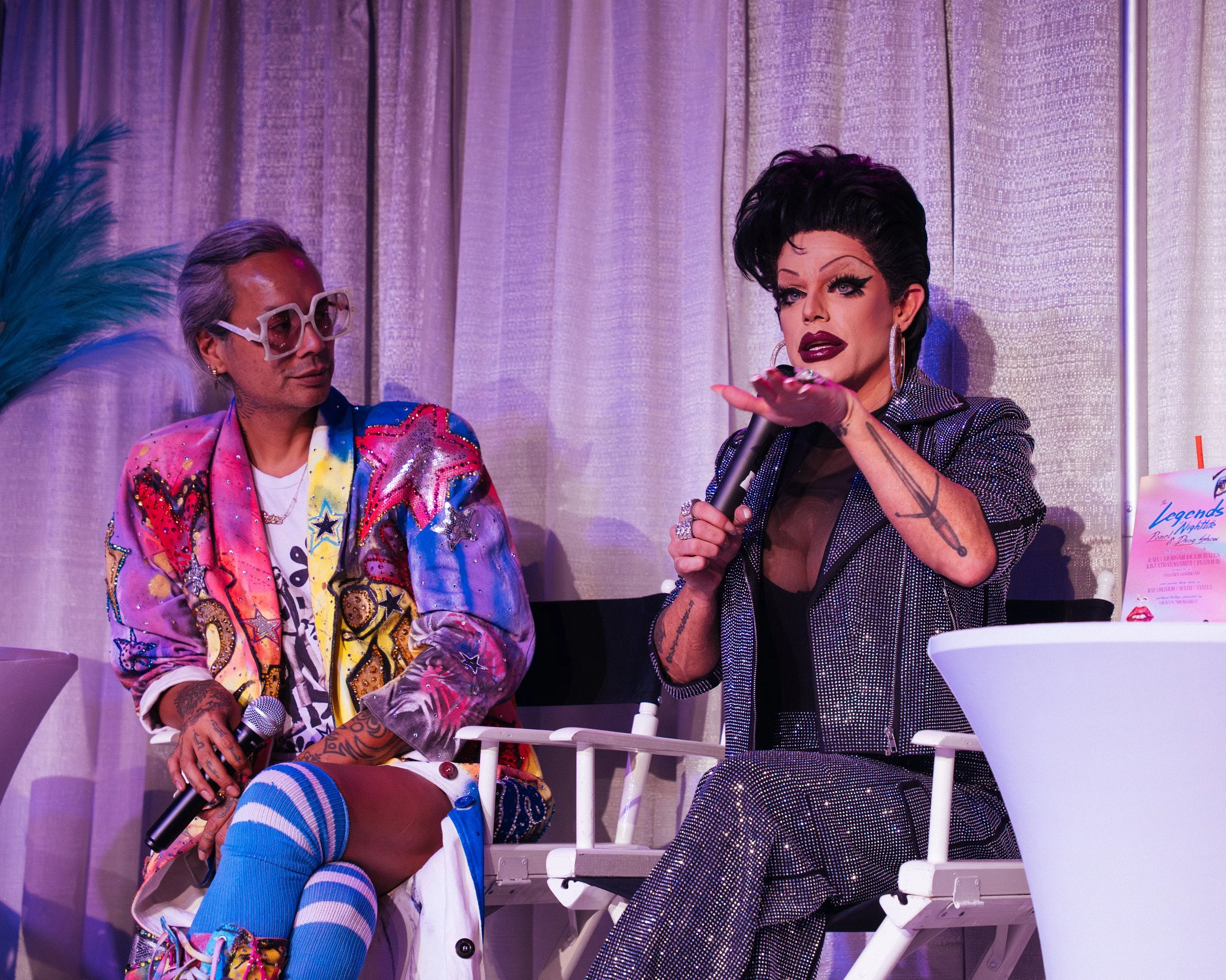 Legendary Panelists Raja and Morgan McMichaels | Photo by Bohenne Arreaux