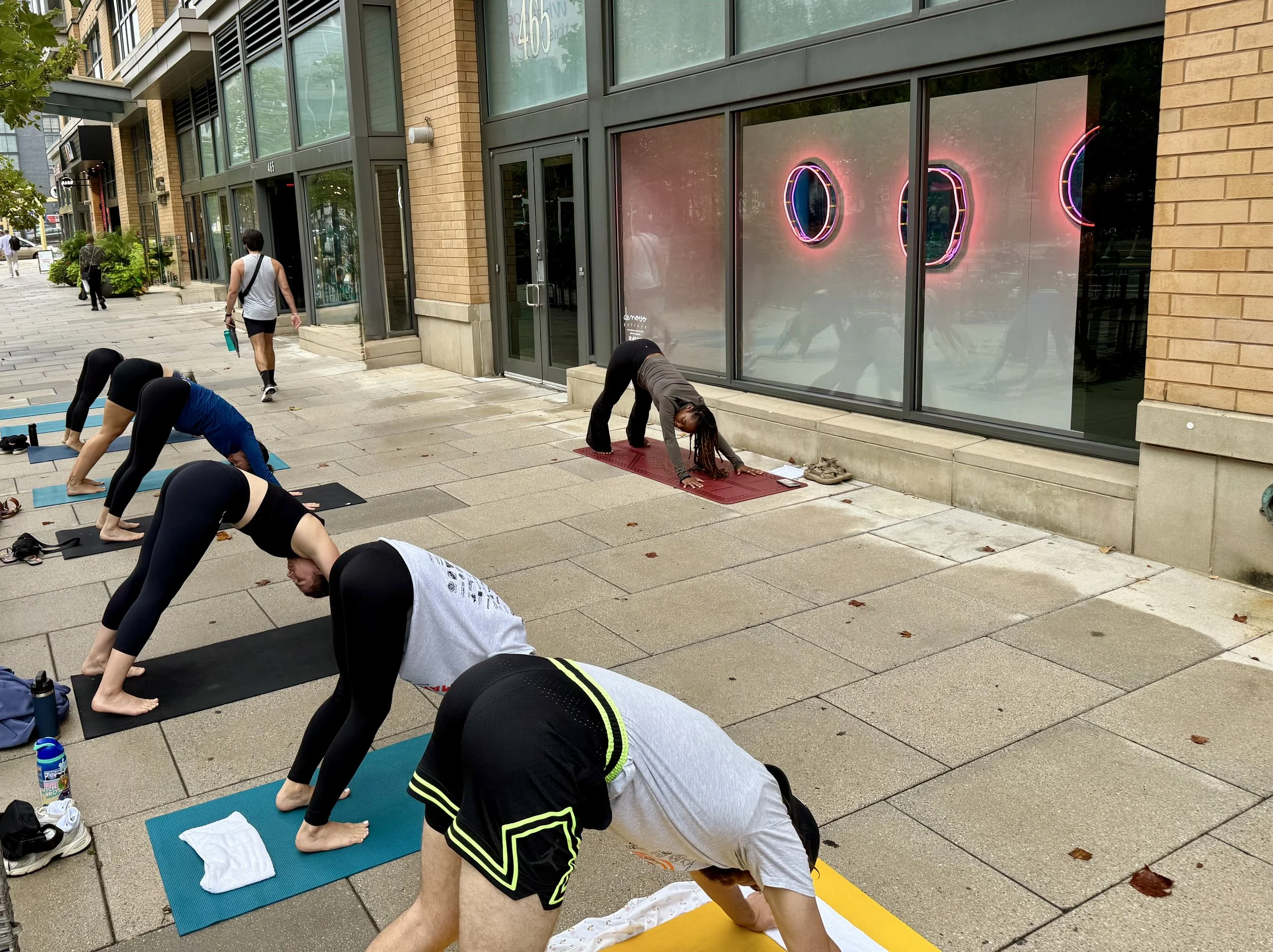 Sunrise Yoga with De Novo Gallery and VIDA Fitness + Artist Visit