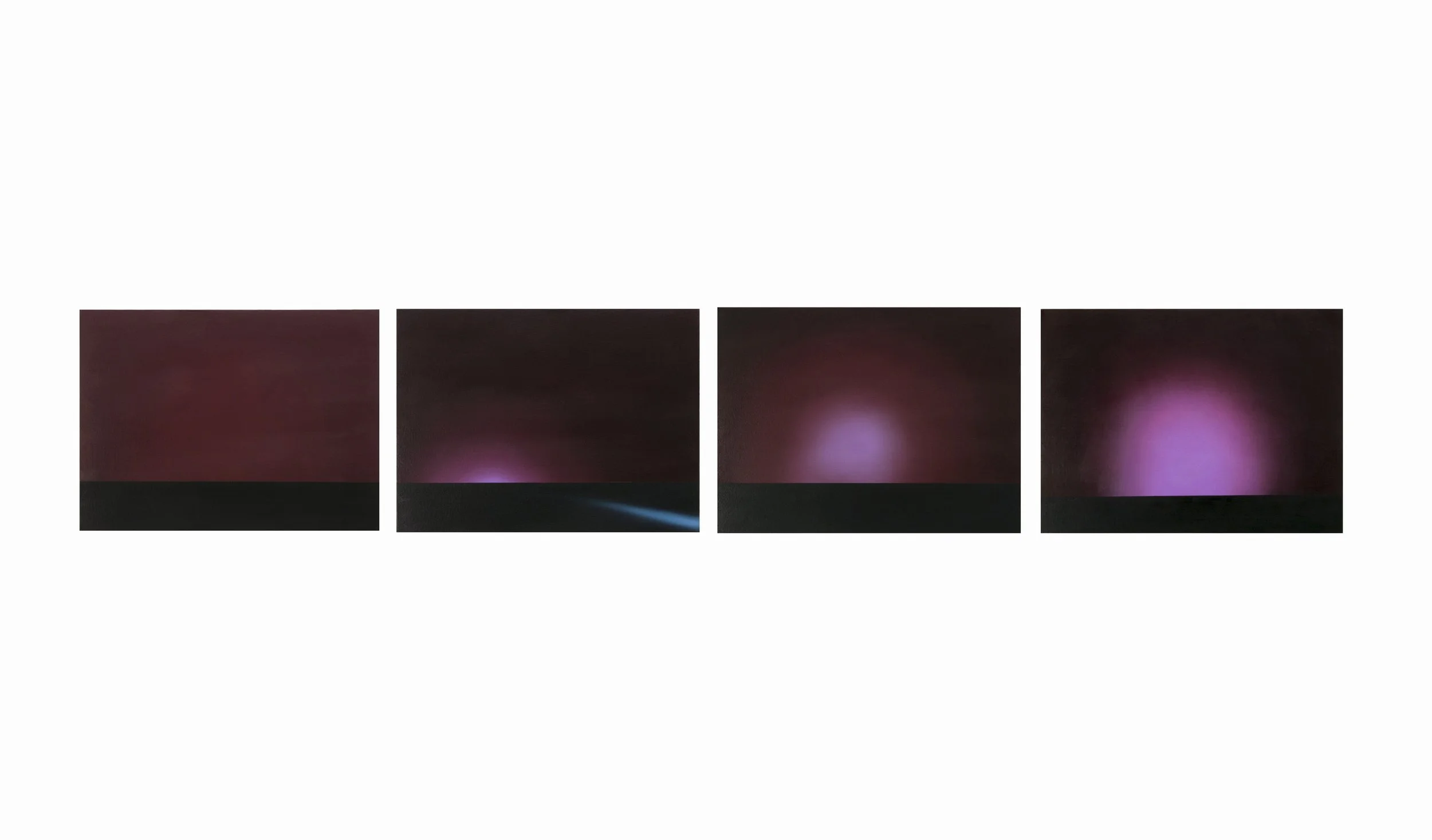 Nos 209-212, oil on linen over panel, four 20 × 24 inch panels