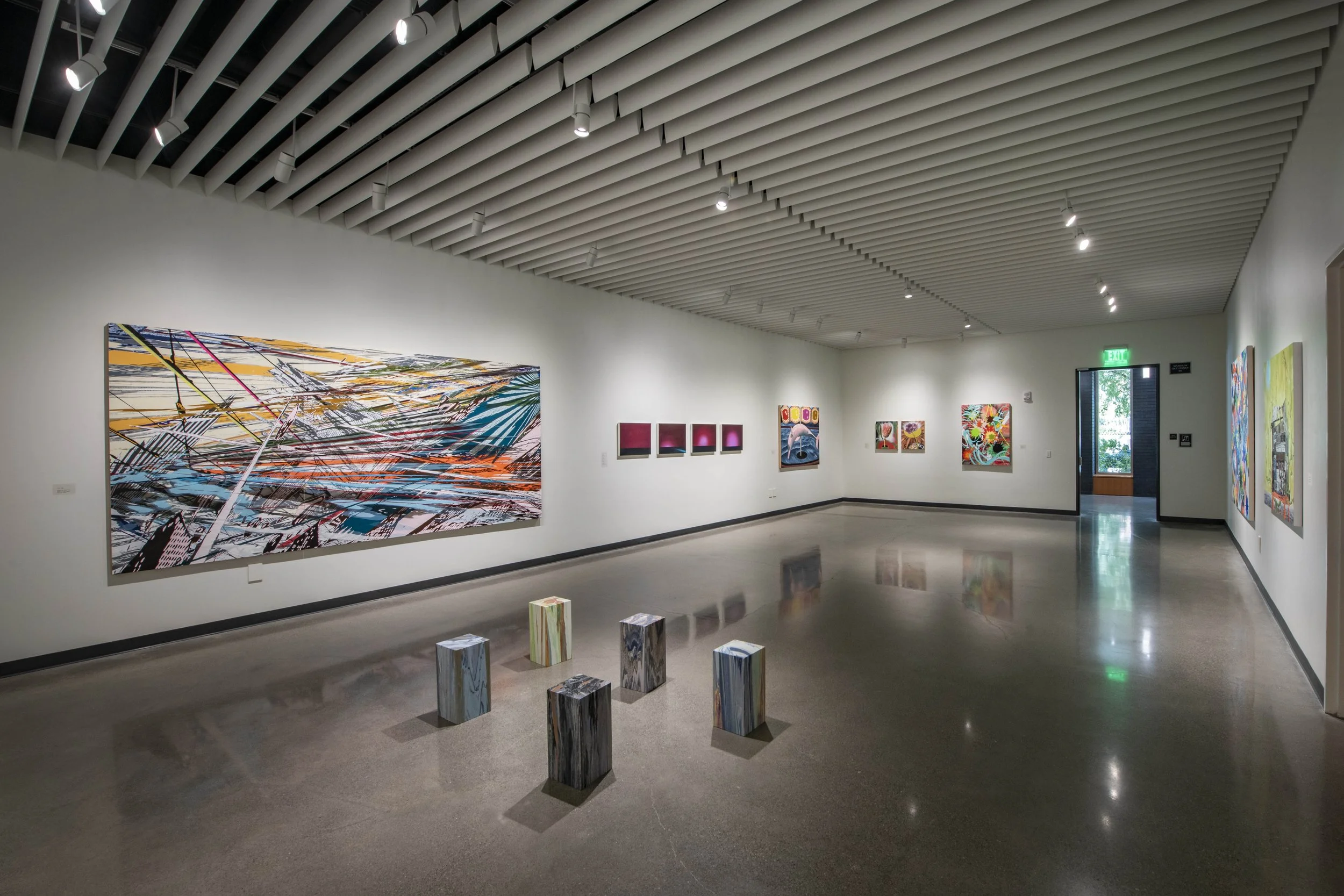 Installation, To Freeze the Shifting Phantasmagoria: Five California Painters, Jackie Headley University Art Gallery, California State University, Chico, CA