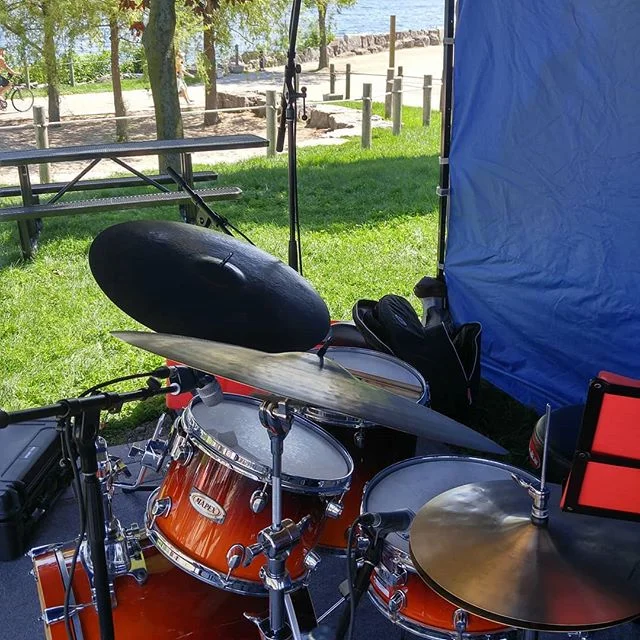 Photo from a supper fun gig today at Ontario Place with the Connor Moe trio! @connormoemusic @robertbourrie
