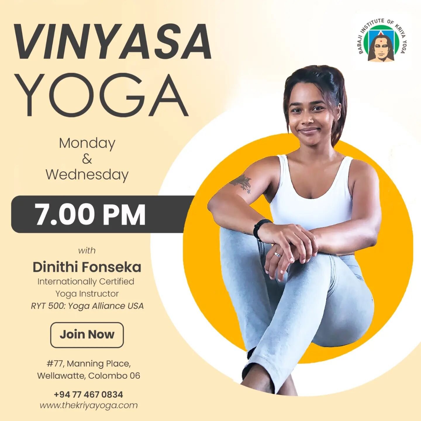 Vinyasa yoga with Dinithi
Join Monday and Wednesday @7pm
#yogaclass 
#yogawellawatte 
#yogacolombo 
#vinyasa 
#meditation