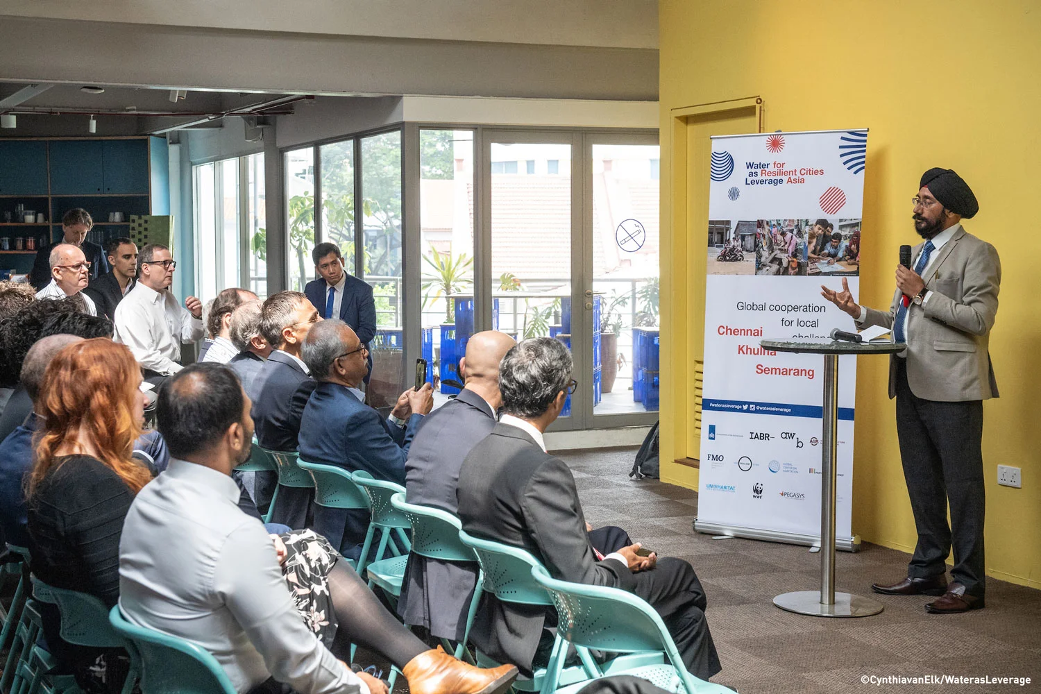 Mr. Harmander Singh, Principal Secretary of MAWS addresses the workshop in Singapore ©CynthiavanElk/WaterasLeverage