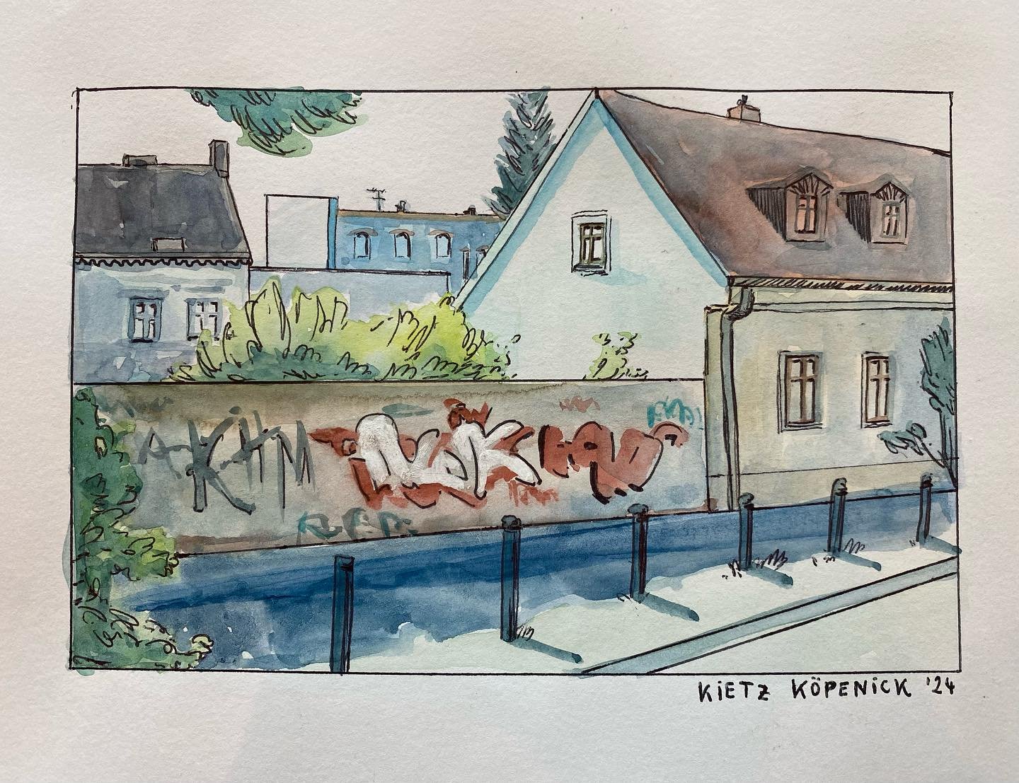 Another house in my street. 

#watercolor #illustration #k&ouml;penick