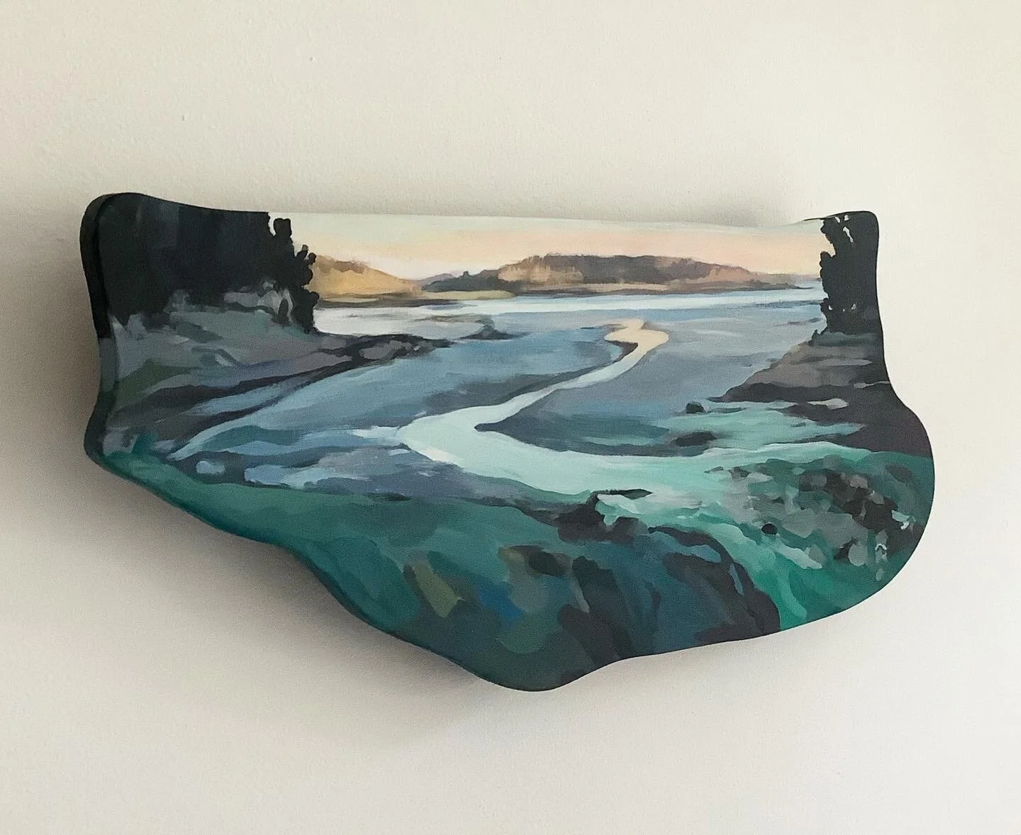 Maine- Shape of Land, Shape of Water (View of Sears Island from Long Cove Brook) - SIDE VIEW