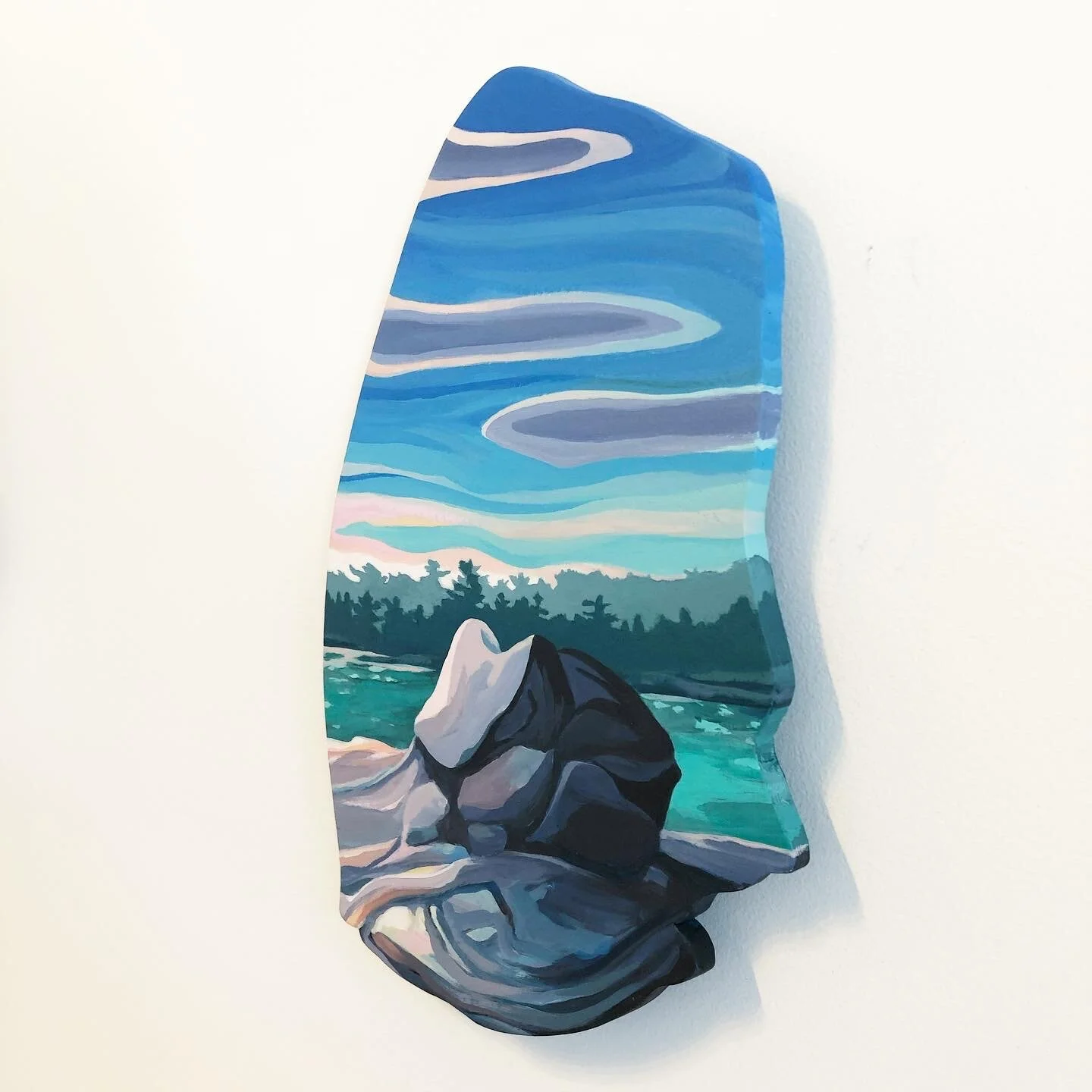 Maine- Shape of Land, Shape of Water (View From Atop Scraggy Lake) - SIDE VIEW