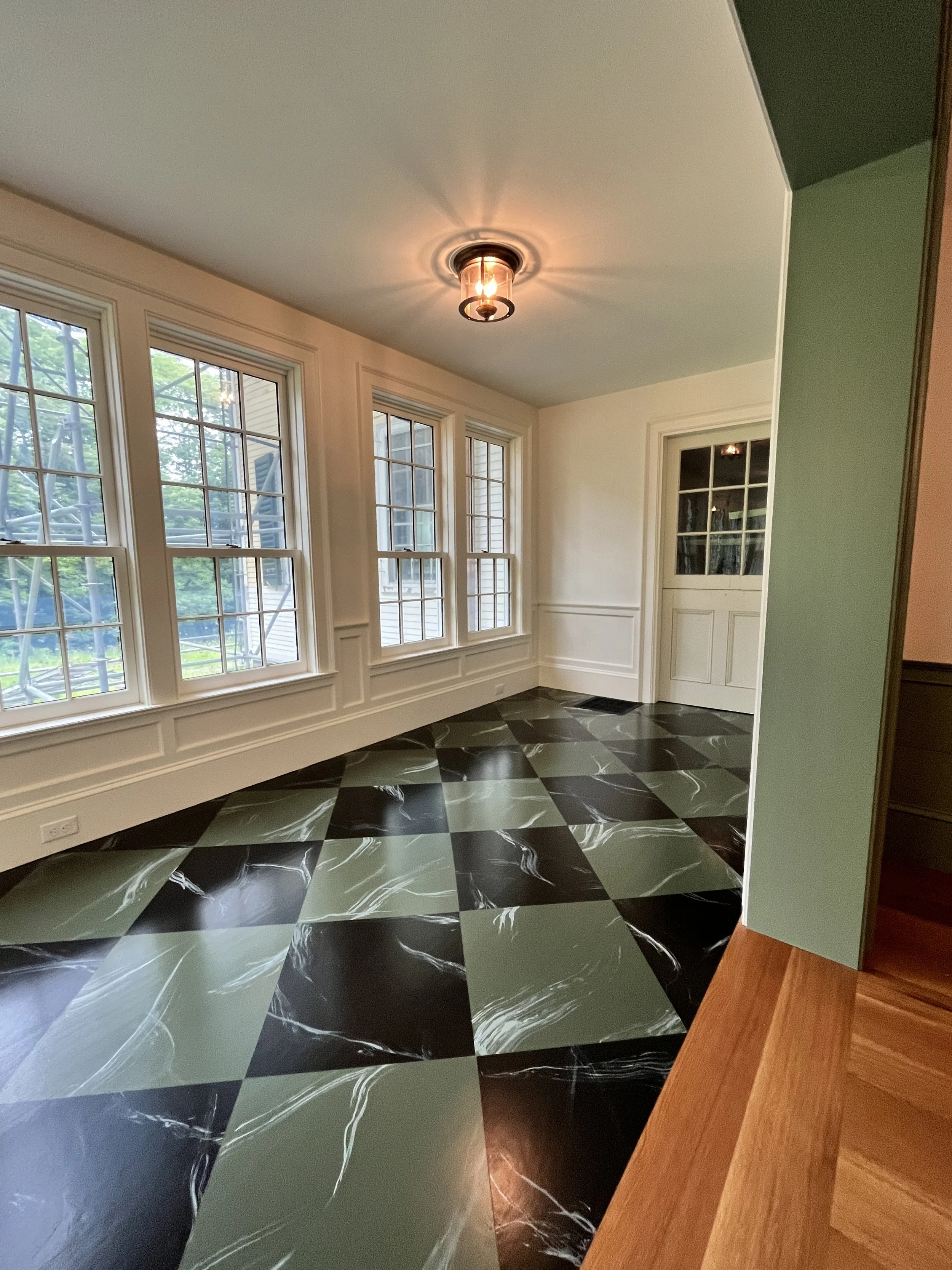 Federal Period Faux Marble Floor