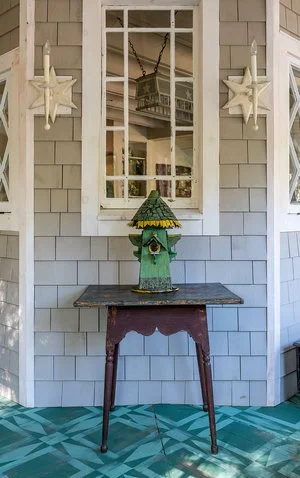 Hand painted porch floor