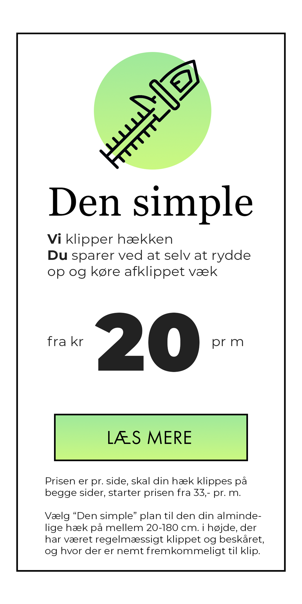 JMV Haveservice - hækkeklip - vi tilbyder hækklipning i hele Nordsjælland