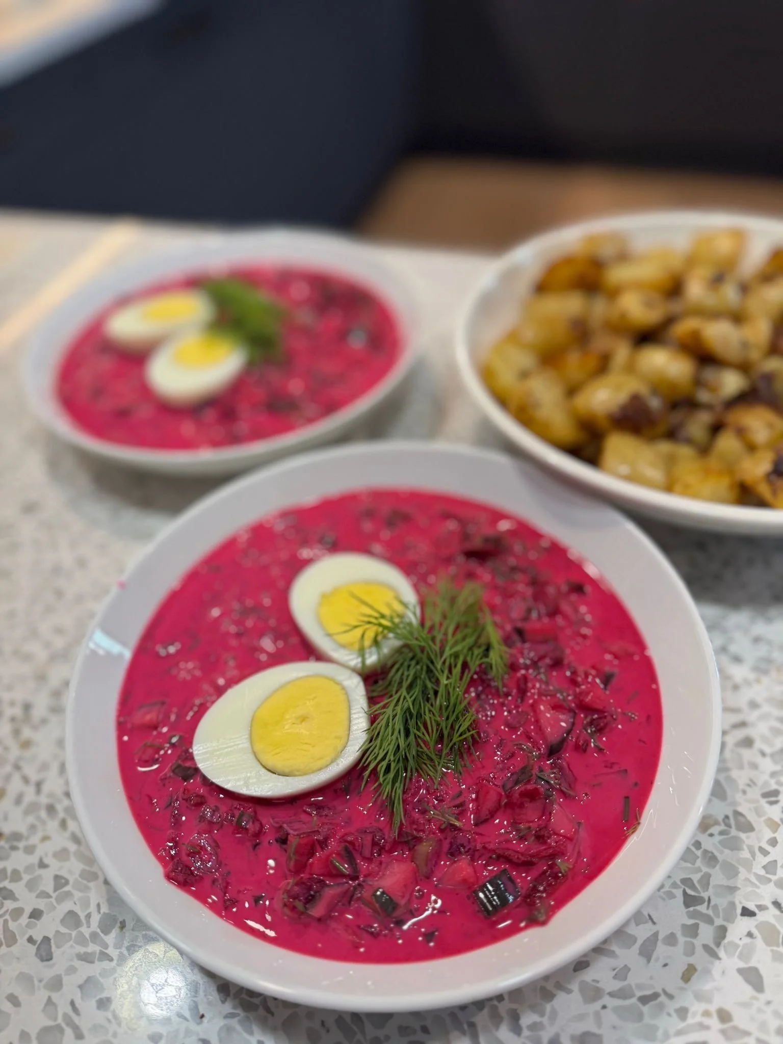 Lithuania: Cold Beetroot Soup - Šaltibarščiai