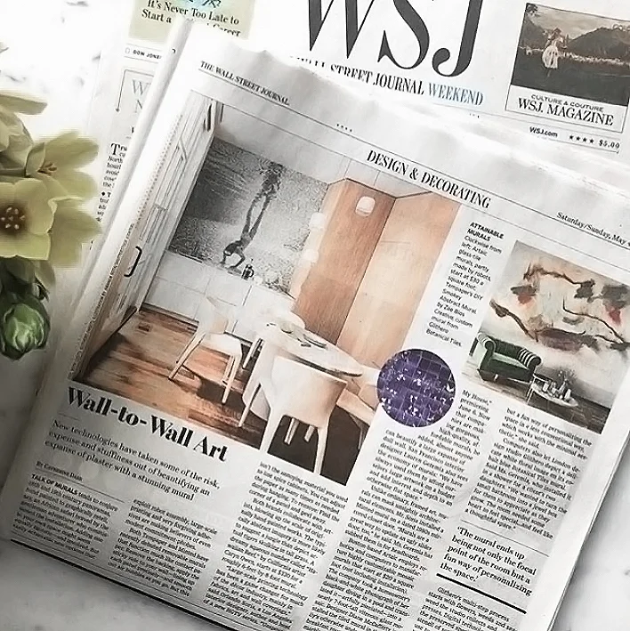 Wall Street Journal features Botanical tiles!