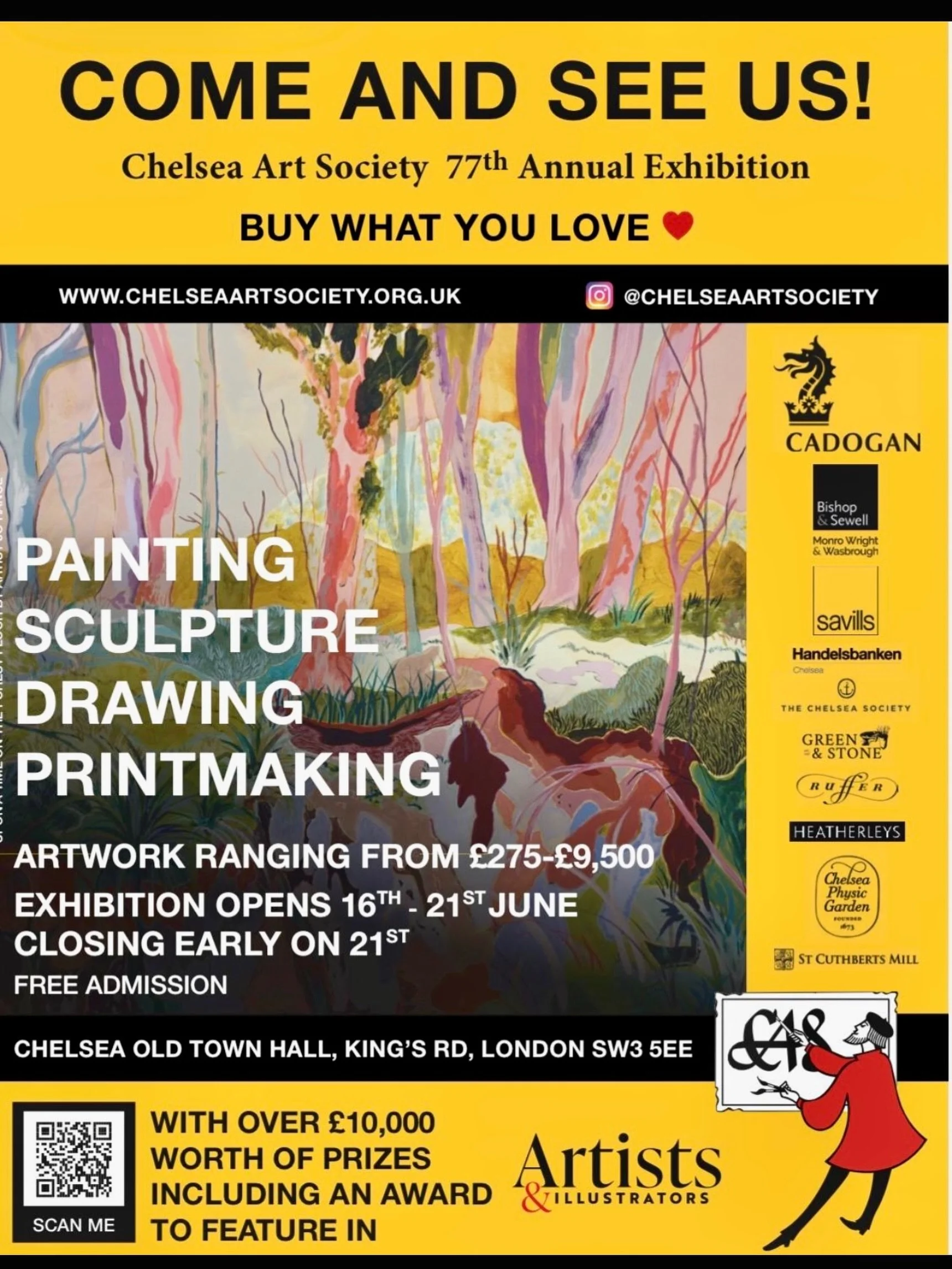 We&rsquo;re delighted to be supporting the upcoming 77th Annual Summer Exhibition by the Chelsea Art Society &mdash; a brilliant celebration of creativity right in the heart of Chelsea.

Set within the beautiful Chelsea Old Town Hall on the King&rsqu
