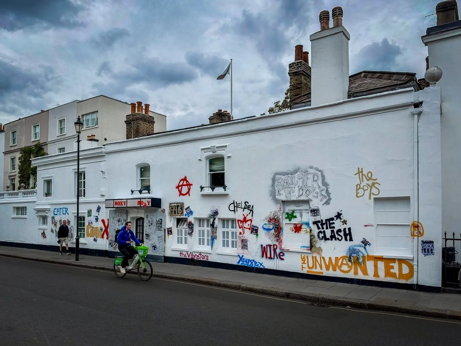 50 years of Chelsea punk!  Chelsea Arts Club's graffiti wall celebrates the area's importance in the 1970s punk movement