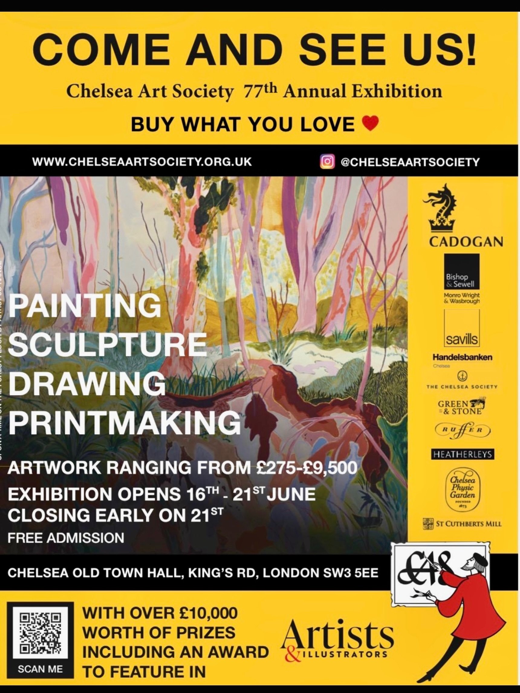 We&rsquo;re delighted to be supporting the upcoming 77th Annual Summer Exhibition by the Chelsea Art Society &mdash; a brilliant celebration of creativity right in the heart of Chelsea.

Set within the beautiful Chelsea Old Town Hall on the King&rsqu