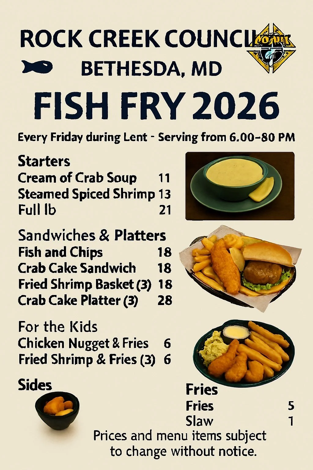 Fish Fry March 20th