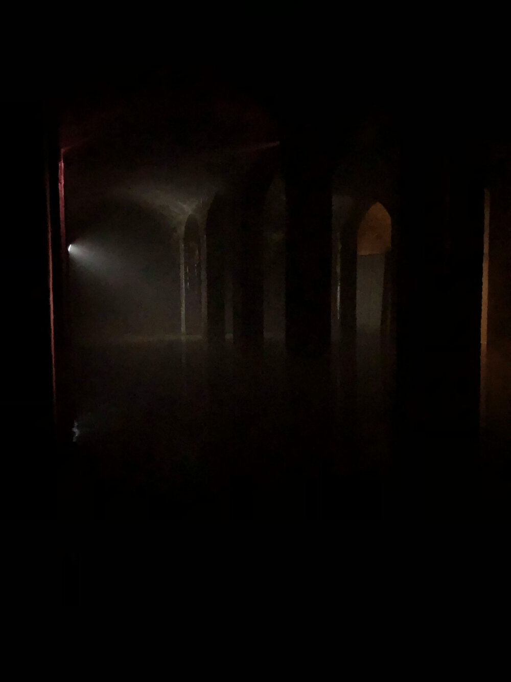  Walking through the dark halls of Cisternerne during SUPERFLEX’s exhibition,  It Is Not The End of The World  in 2019 