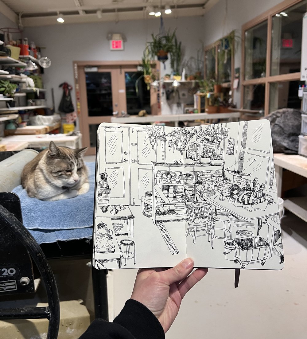  Mo, the studio cat 