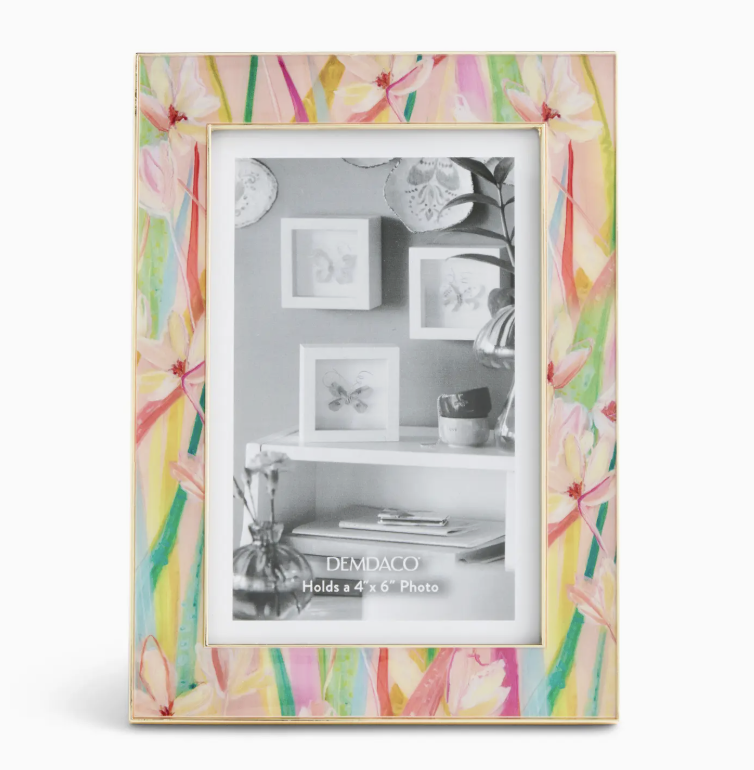 WILDFLOWER ENAMEL PICTURE FRAME