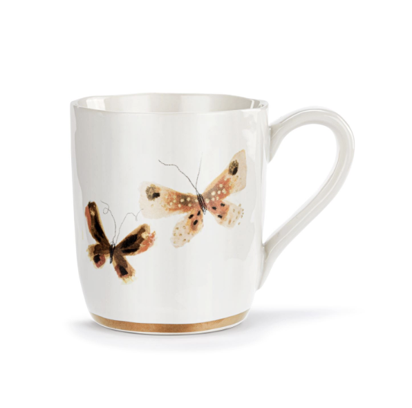 BUTTERFLY COFFEE MUG - NEUTRAL DUO